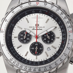 Oceanaut Aviador Pilot Men's Watch — front view, Quartz movement 45mm