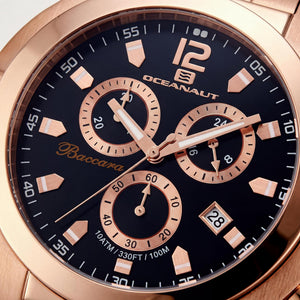 Oceanaut Baccara XL Men's Watch — front view, Quartz movement 50mm