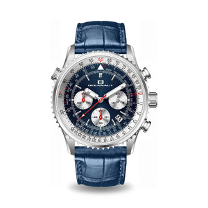 Oceanaut Classic Blue Stainless Steel Men's Watch, 40mm