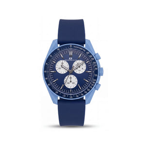 Oceanaut OC7584 Blue Plastic Men's Watch, 40mm