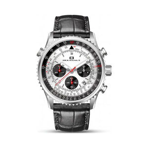 Oceanaut Silver Dial Stainless Steel Men's Watch, 46mm