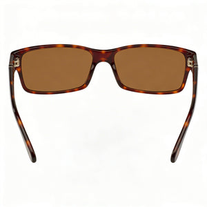 Persol Po2803s Rectangle Sunglasses Unisex — side view, Polarized Brown lens