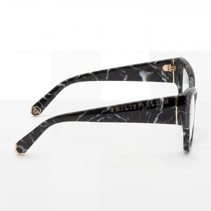 Philipp Plein Cat Eye Eyeglasses for Men — front view, Acetate