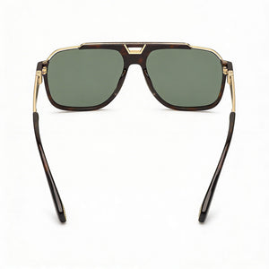 Philipp Plein Spp046v Aviator Sunglasses Men — side view, Non-Polarized Green lens