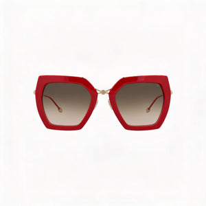 Philipp Plein Spp097s Square Sunglasses for Women — front view, Metal frame