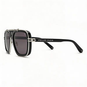 Philipp Plein Spp109m Aviator Sunglasses for Men — front view, Metal frame