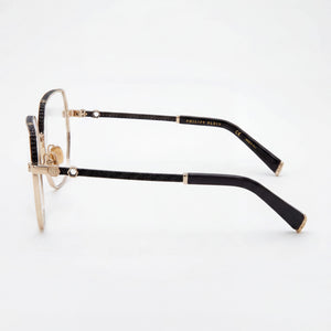 Philipp Plein Vpp054s Cat Eye Eyeglasses for Men — front view, Metal