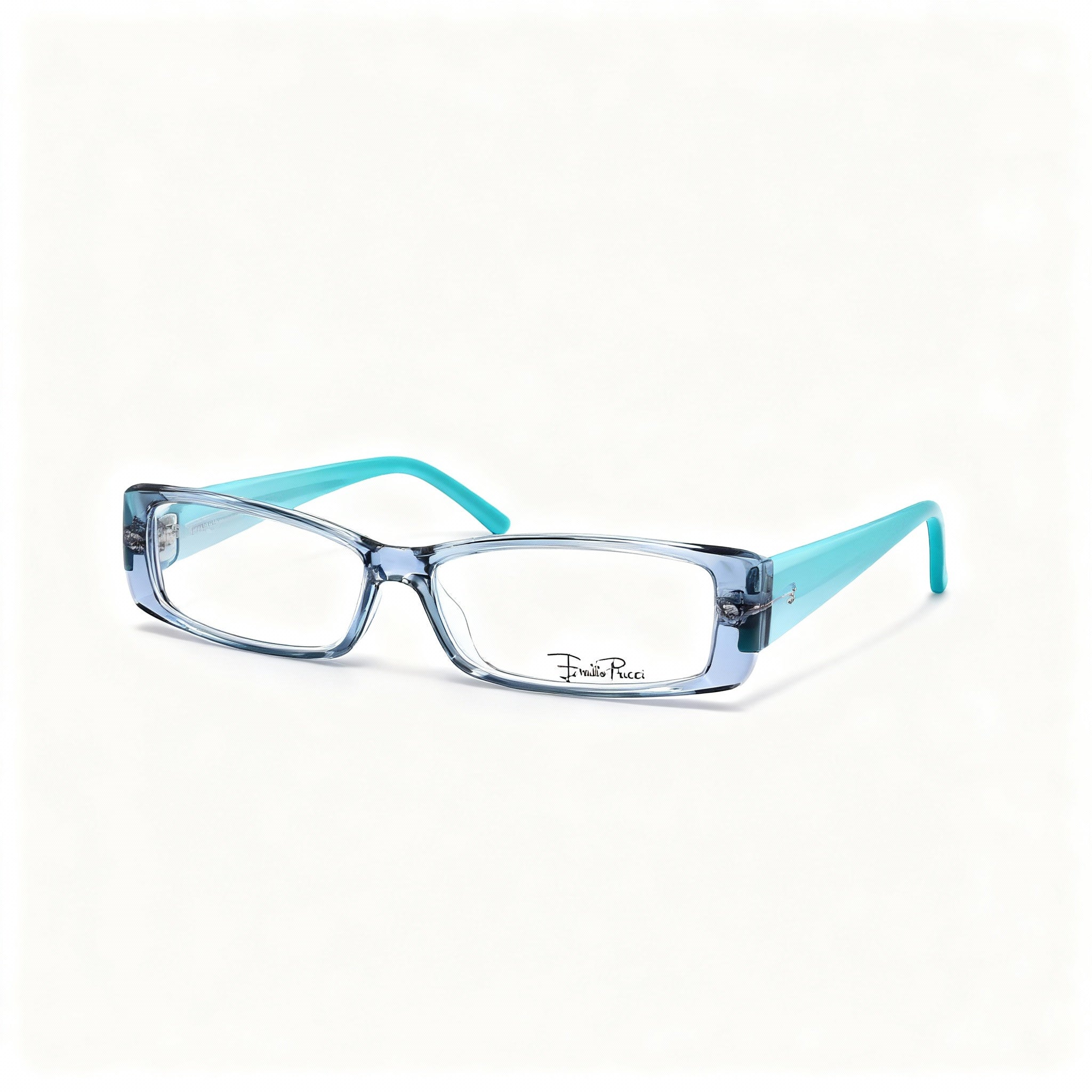 Emilio Pucci Women's Ep2655 Blue Plastic Optical Eyeglasses Frame 53mm Lens 14mm Bridge 135mm Temple