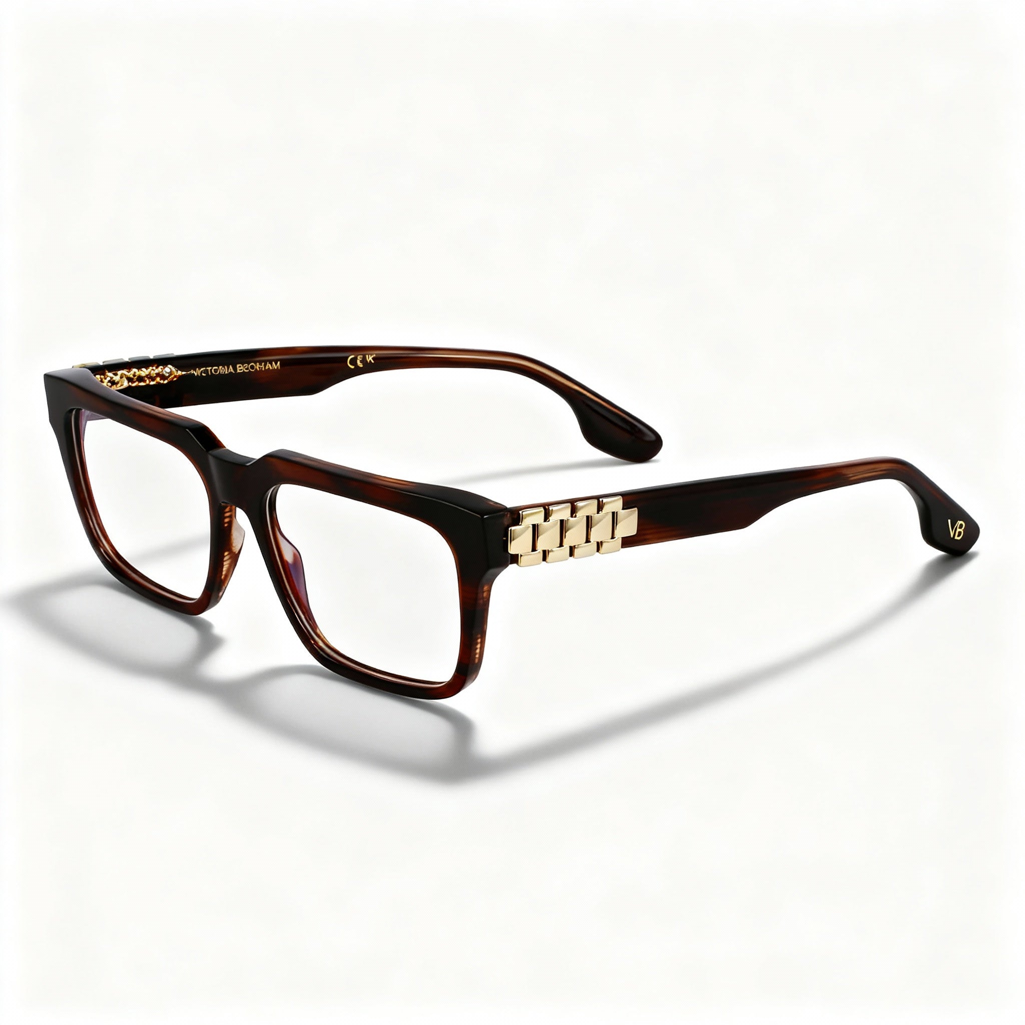 Victoria Beckham VB2667 Women's Brown Horn Ophthalmic Eyeglasses with 52mm Lens Width, 15mm Bridge, 145mm Temple Length