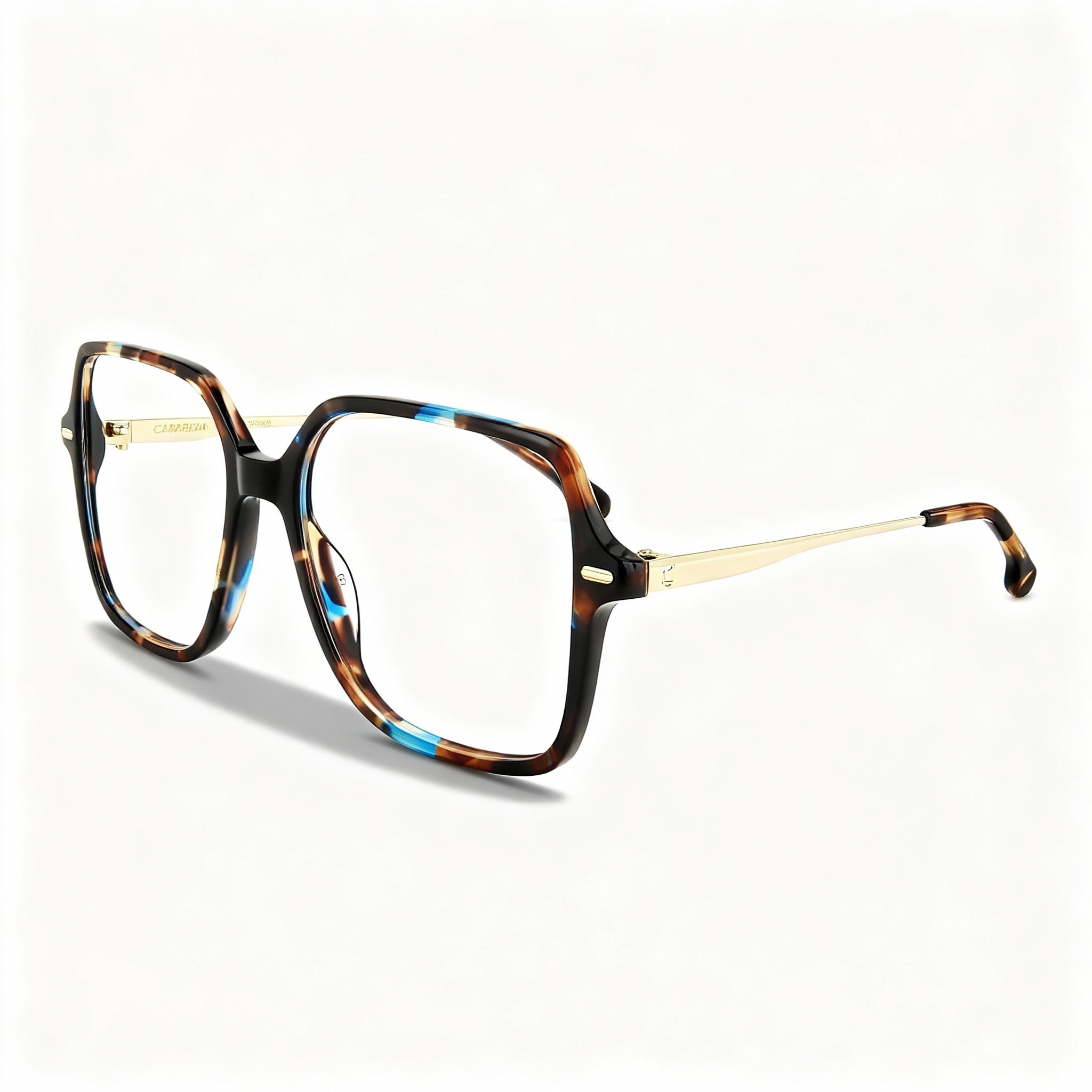 Carrera 3038 Women's Casual Acetate Optical Eyeglasses Brown Blue Havana 55-16-140