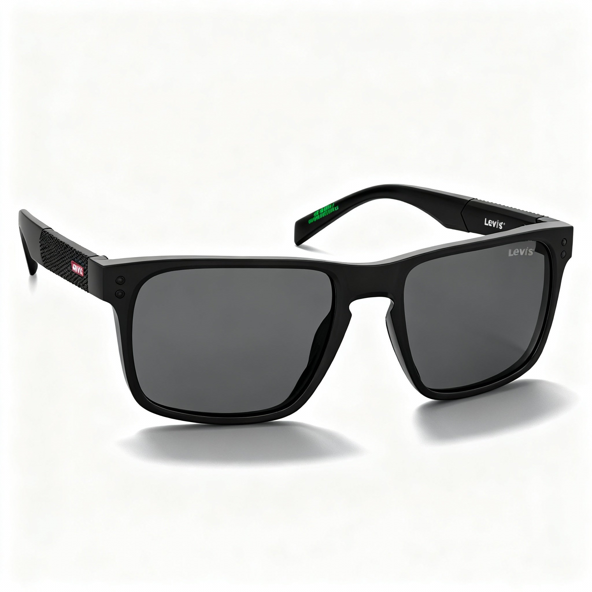 Levi's LV 5058/S Men's ECO POLYAMIDE Black Frame Grey Non-Polarized Sunglasses 56-18-145