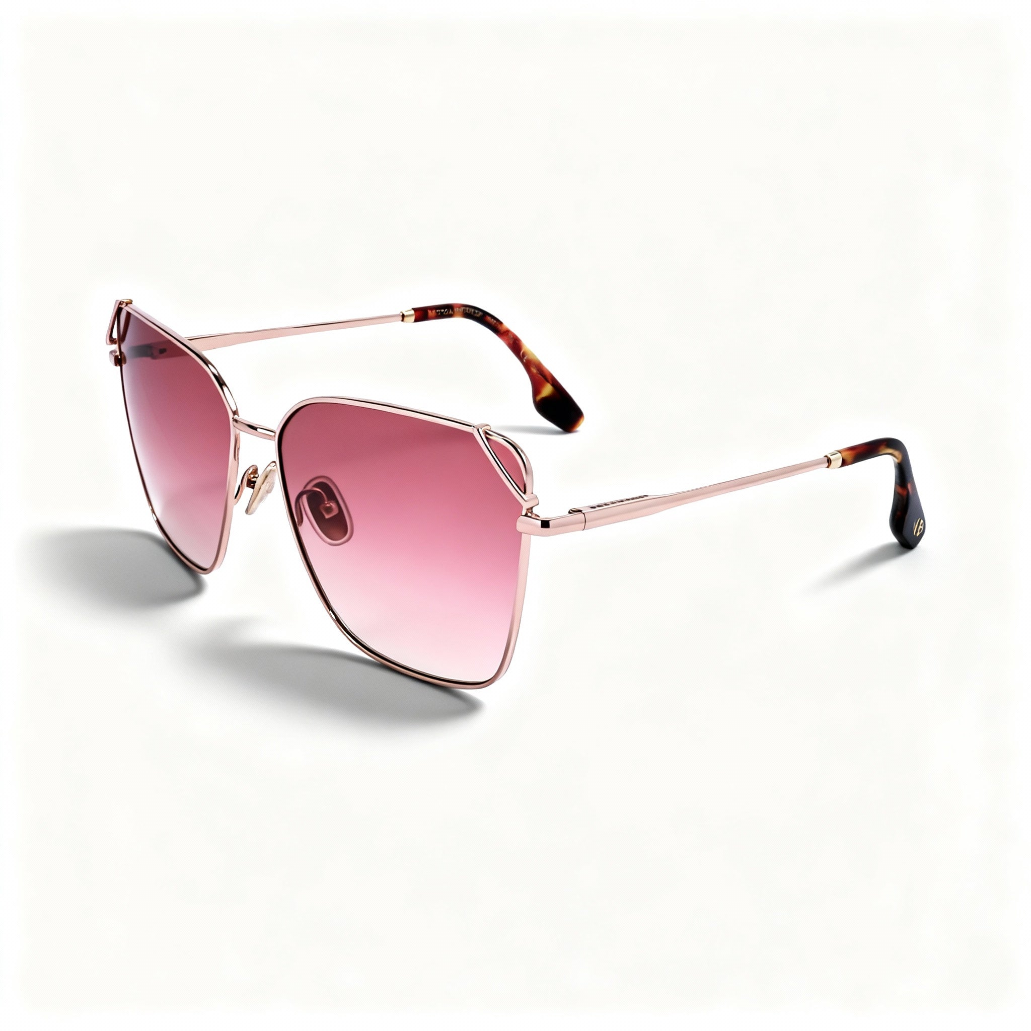 Victoria Beckham Modern Men's Alloy Steel Frame Blush Non-Polarized Polycarbonate Lens Sunglasses 59mm