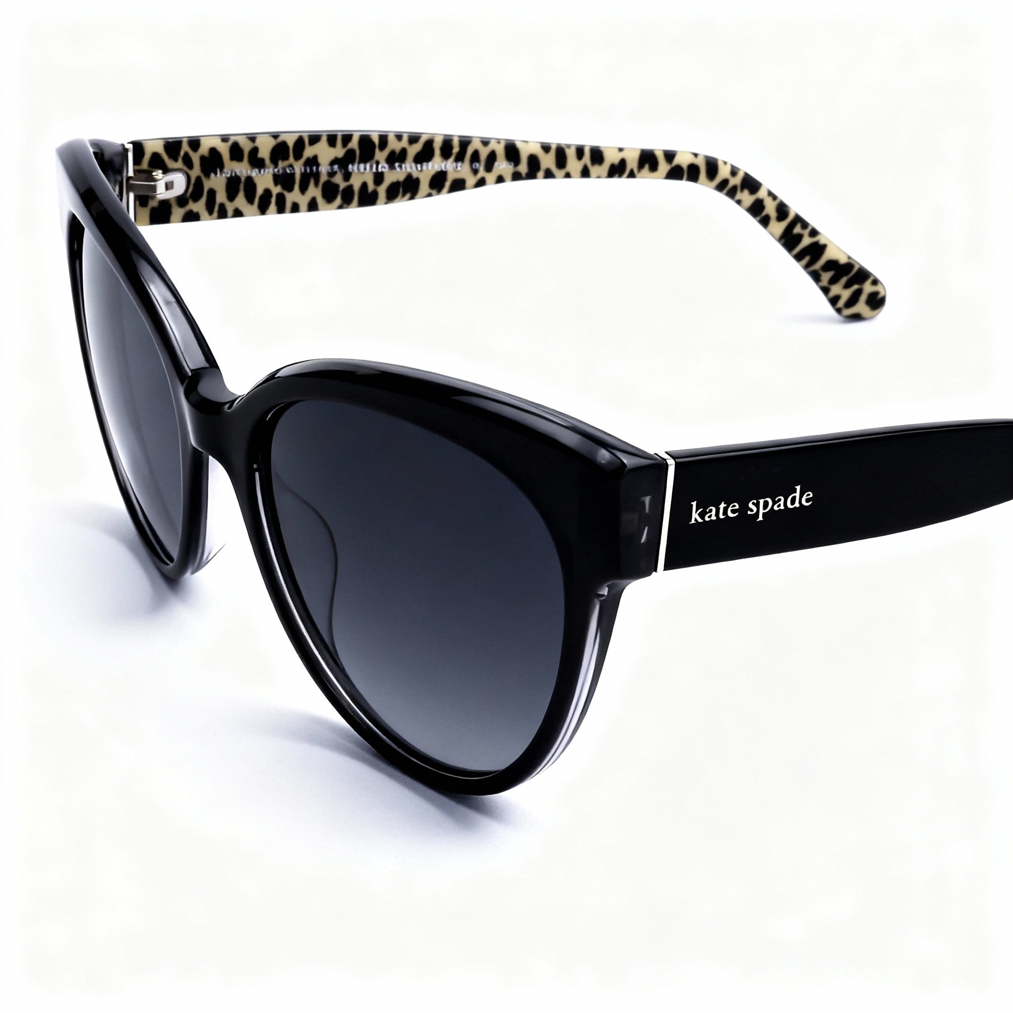 Kate spade new york Aubriella/G/S Women's Cat Eye Acetate Sunglasses Dark Grey Frame Dark Grey Shaded Lens 55-18-140mm