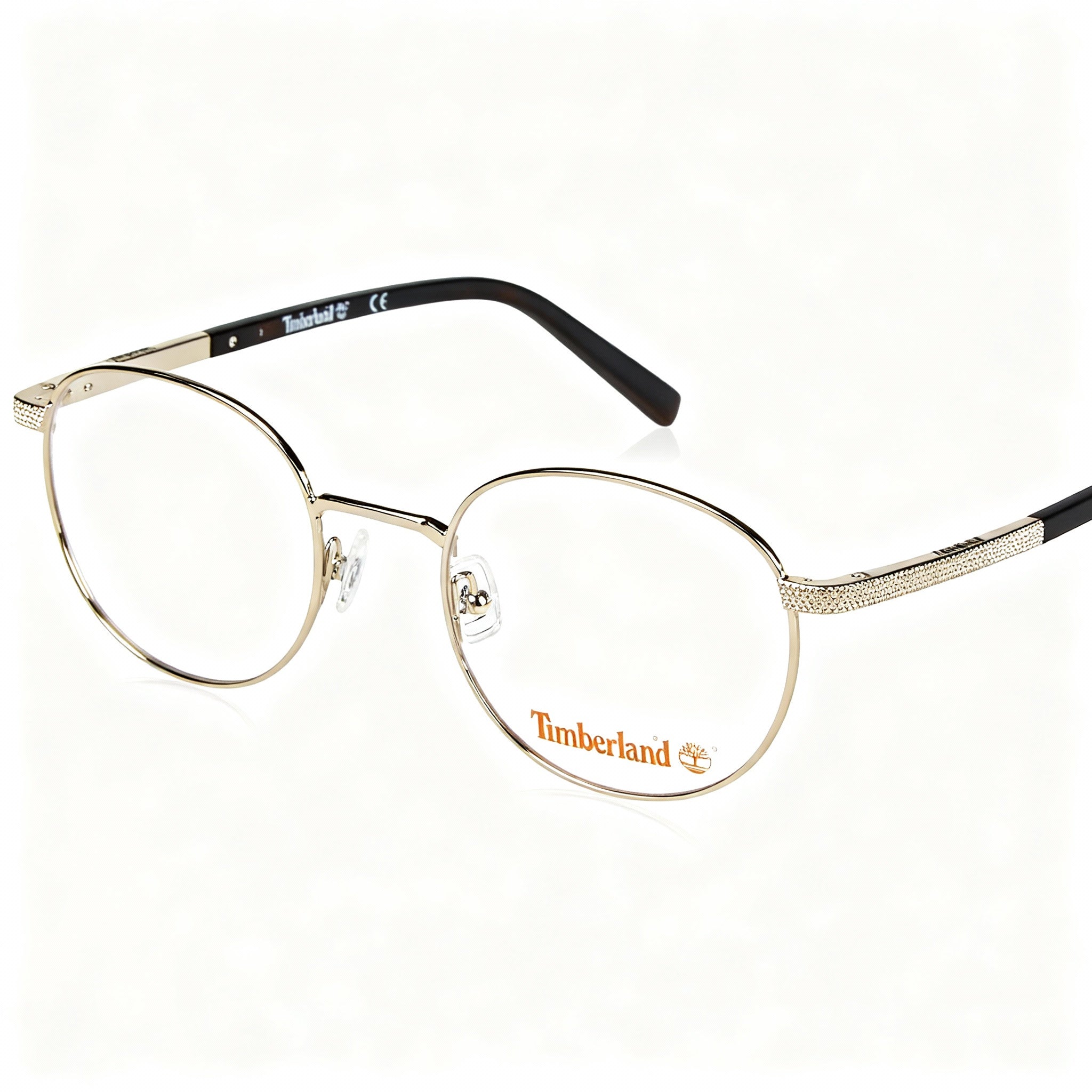 Timberland 1724 Unisex Metal Eyeglasses, Shiny Pale Gold Frame, Lens 50mm, Bridge 21mm, Temple 145mm