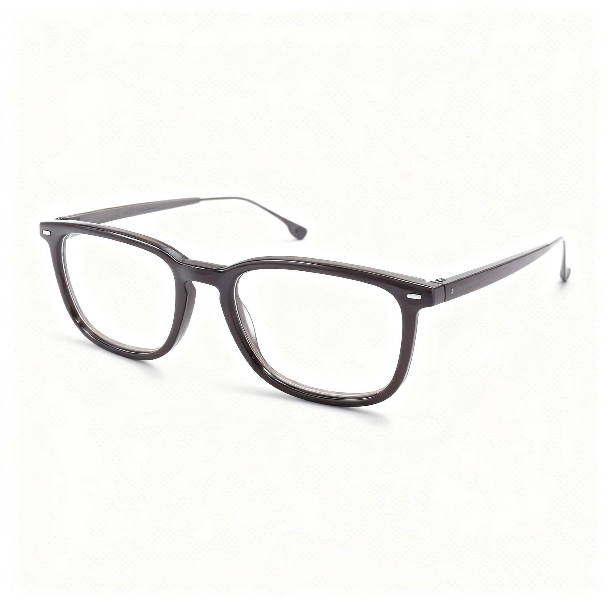 BOSS Boss 1359/BB Unisex Soft Rectangular Acetate & Titanium Optical Frames Brown Stripped Brown 52mm