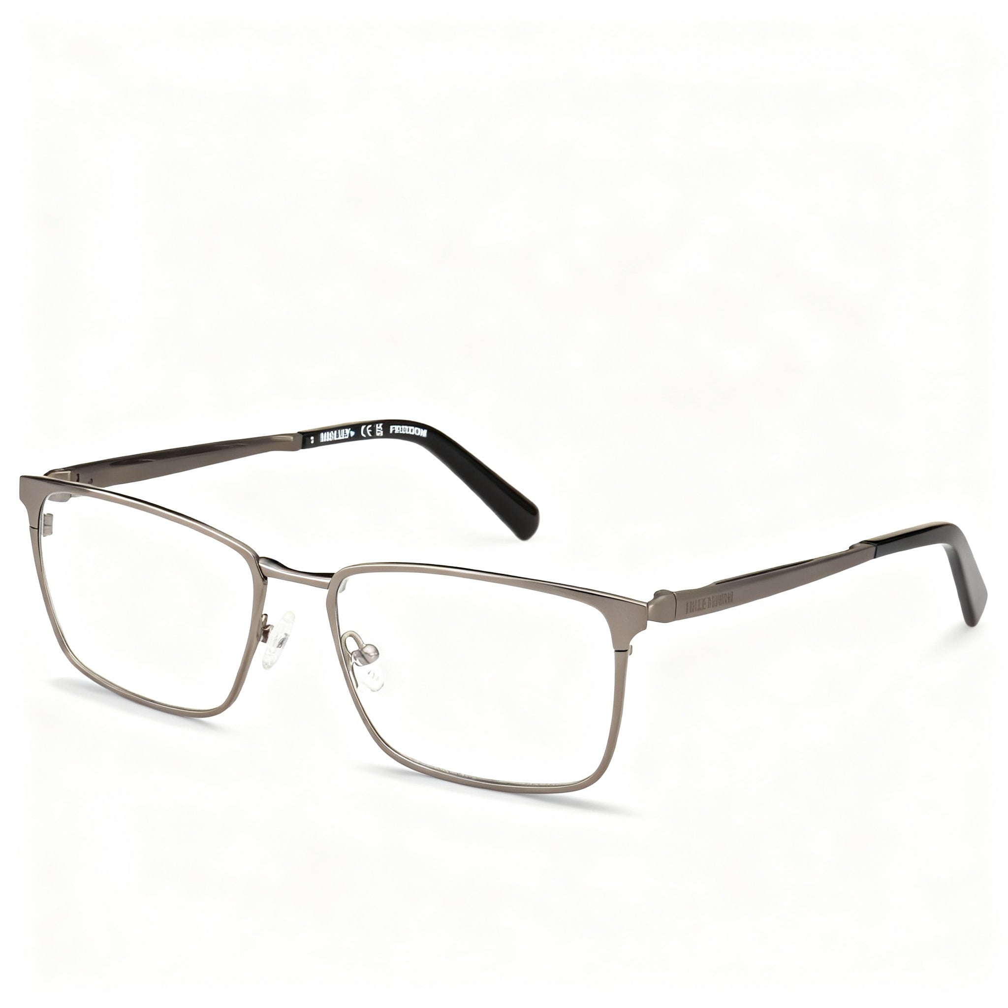 Harley-Davidson Hd9028 Men's Matte Gunmetal Titanium Polarized Clear Sunglasses 54-17-145