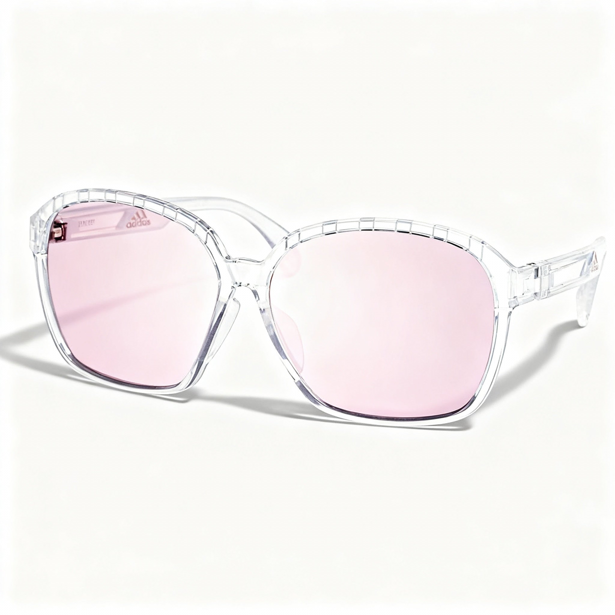 Adidas Contemporary Women's Kristall Plastic Frame Brown Mirrored Crystal Lens UV Protection Sunglasses 62mm