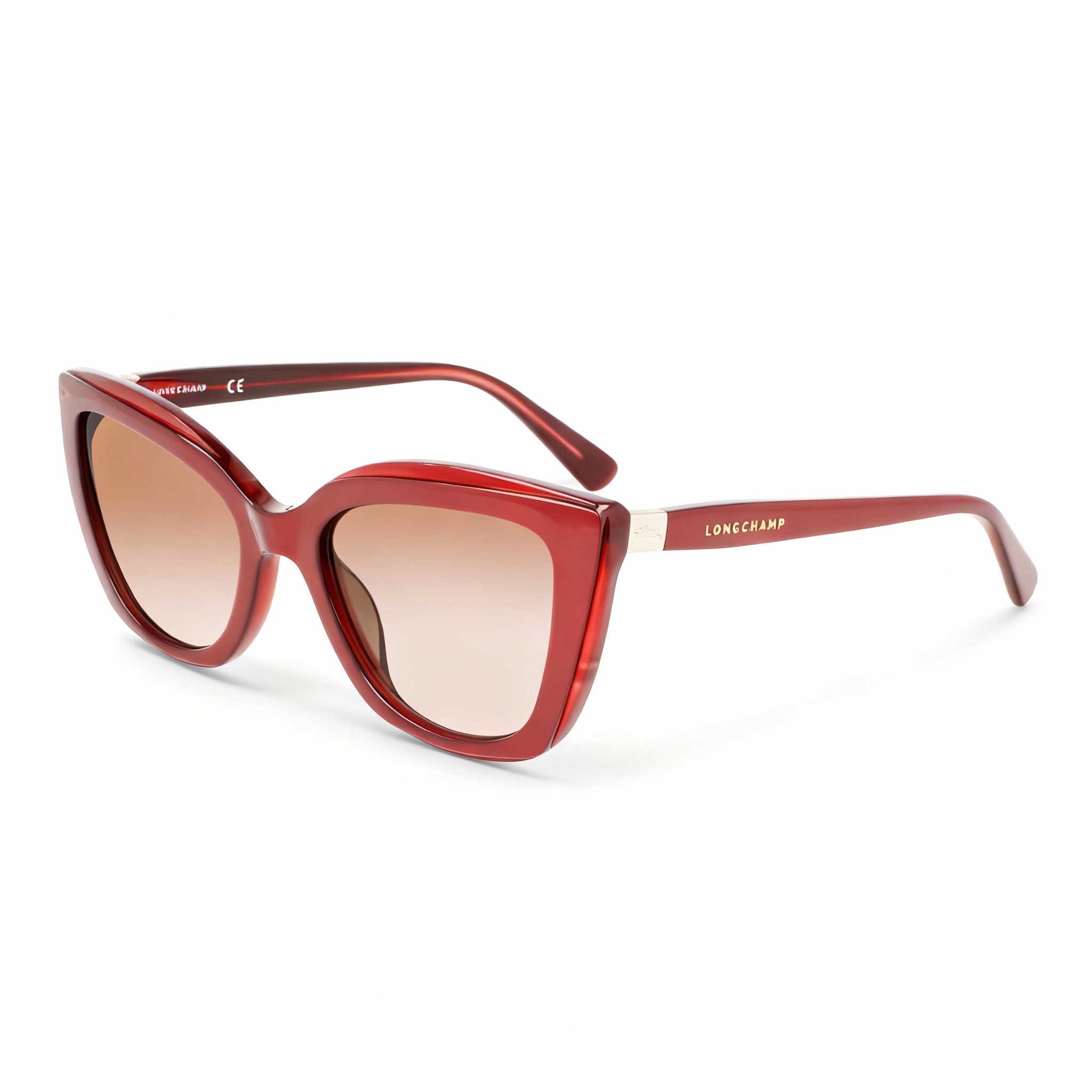 Longchamp LO695S 59347 Women’s Casual Metallic Red Alloy Steel 54mm Non-Polarized Polycarbonate Sunglasses