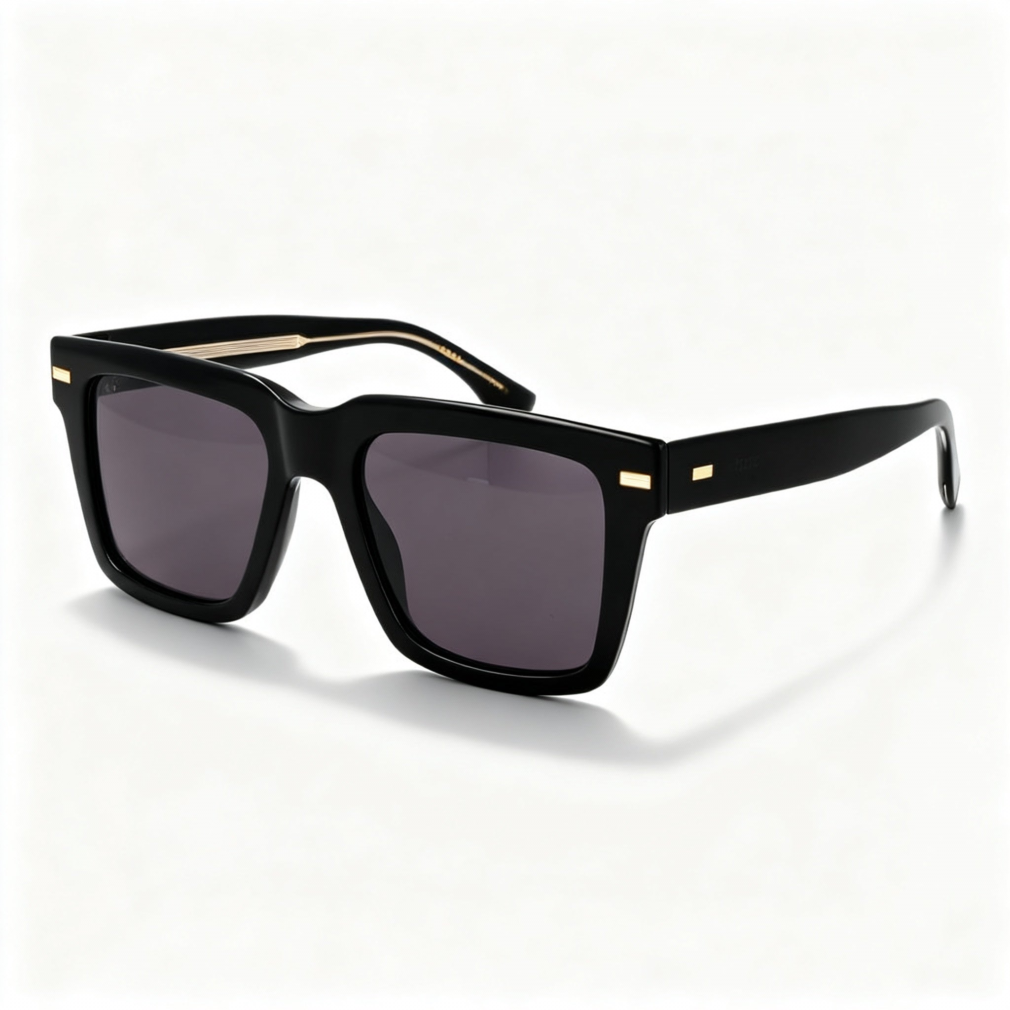 GIORGIO ARMANI Contemporary Unisex Black Bio-Acetate Frame Non-Polarized Black Lens Sunglasses 53-19-145