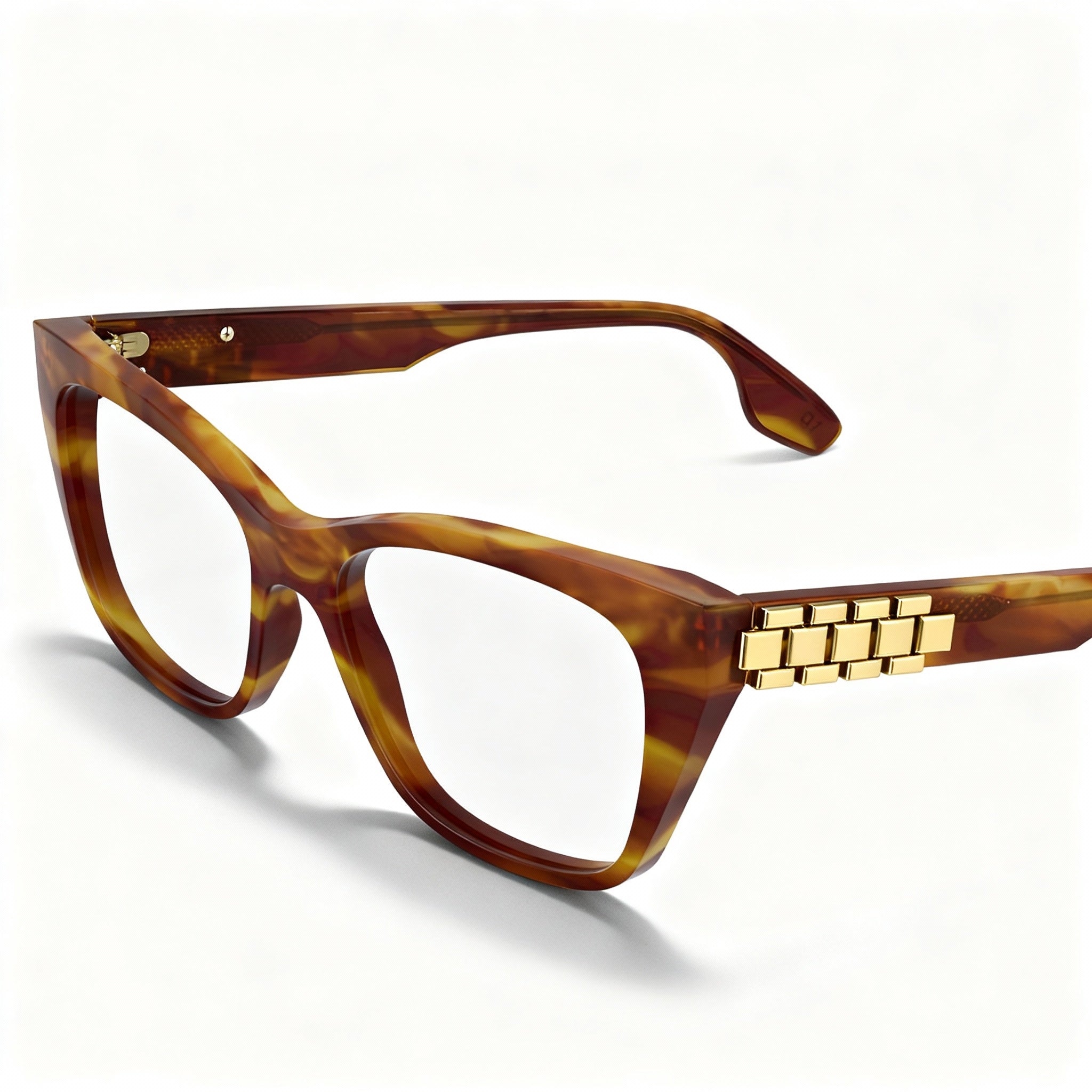 Victoria Beckham Women's Modern VB2662 Acetate Non-Polarised Eyewear 52mm Frame Striped Blonde Havana