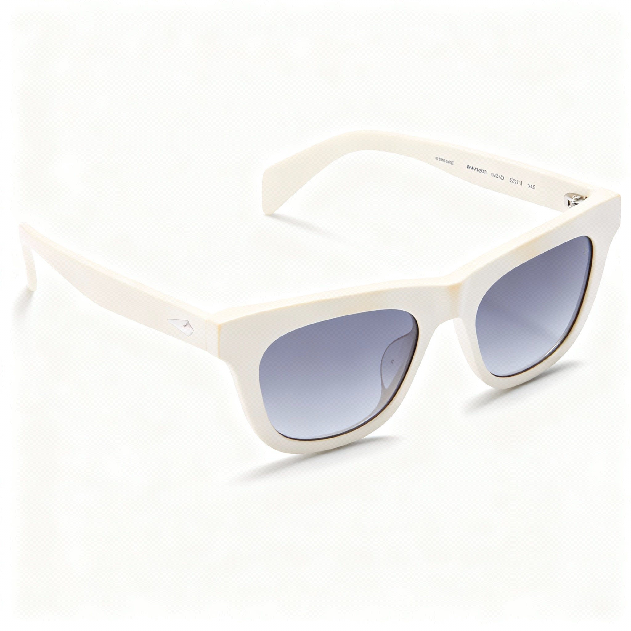 Rag & bone RNB1086/S Unisex Eco Acetate Non-Polarized Sunglasses, White Frame, Dark Grey Shaded Lenses 52-19-145