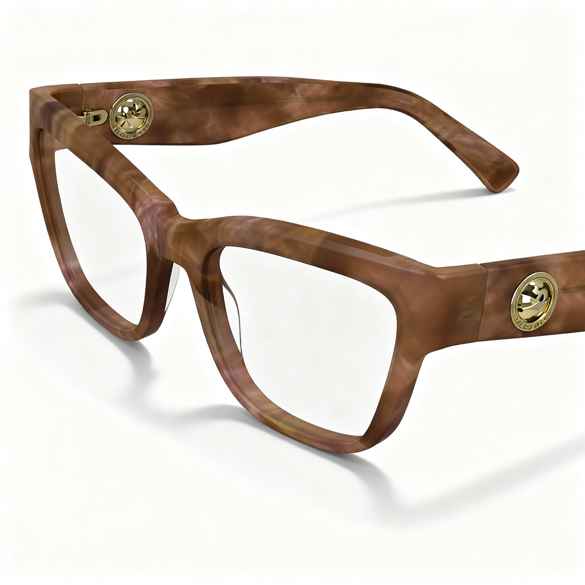 Longchamp LO2743 Men's Casual Acetate Eyeglasses Marble Brown Rose Non Polarized 52-17-140