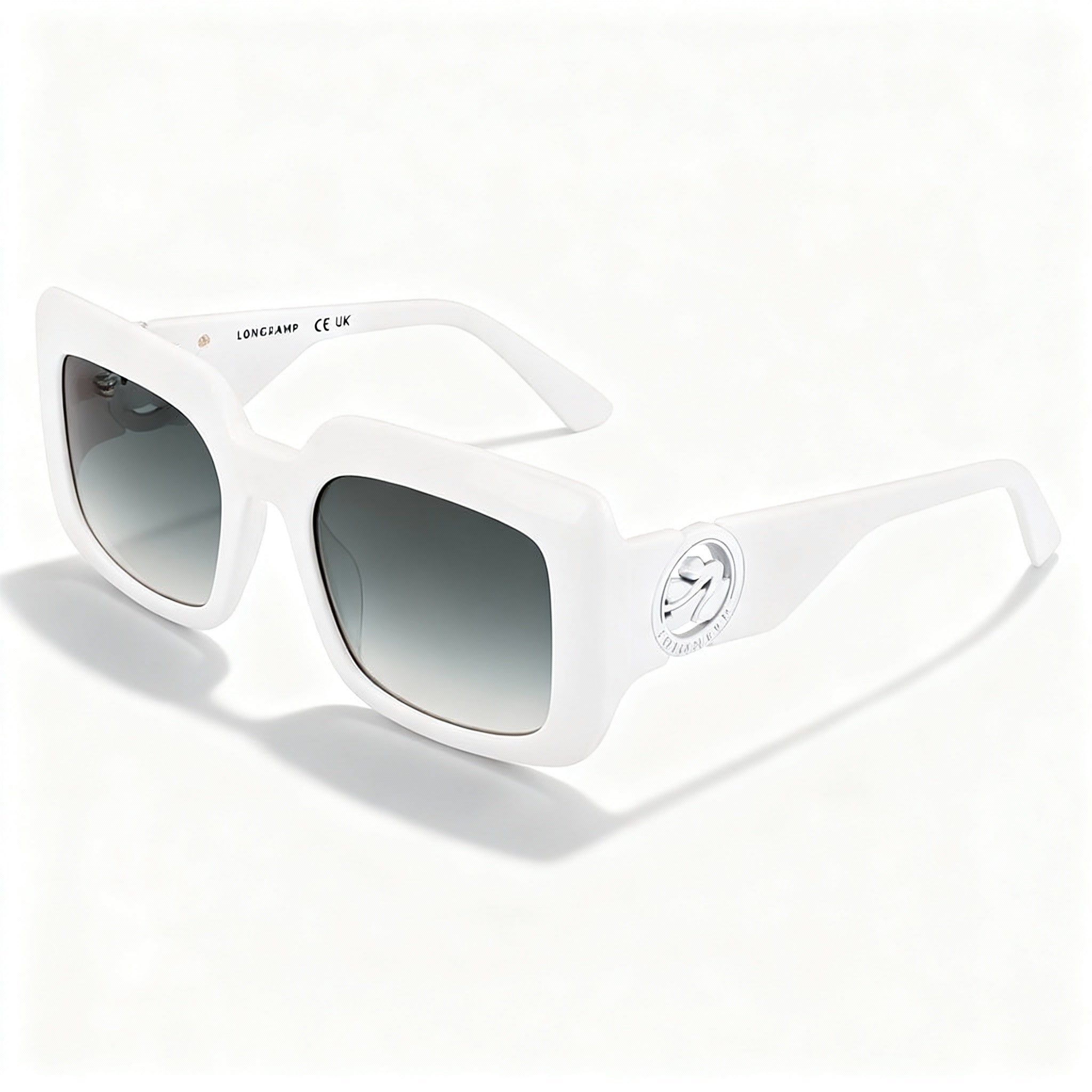 Longchamp LO753S Women's Casual Sunglasses with White Acetate Frame & White Non-Polarized Acetate Lenses 51-20-140