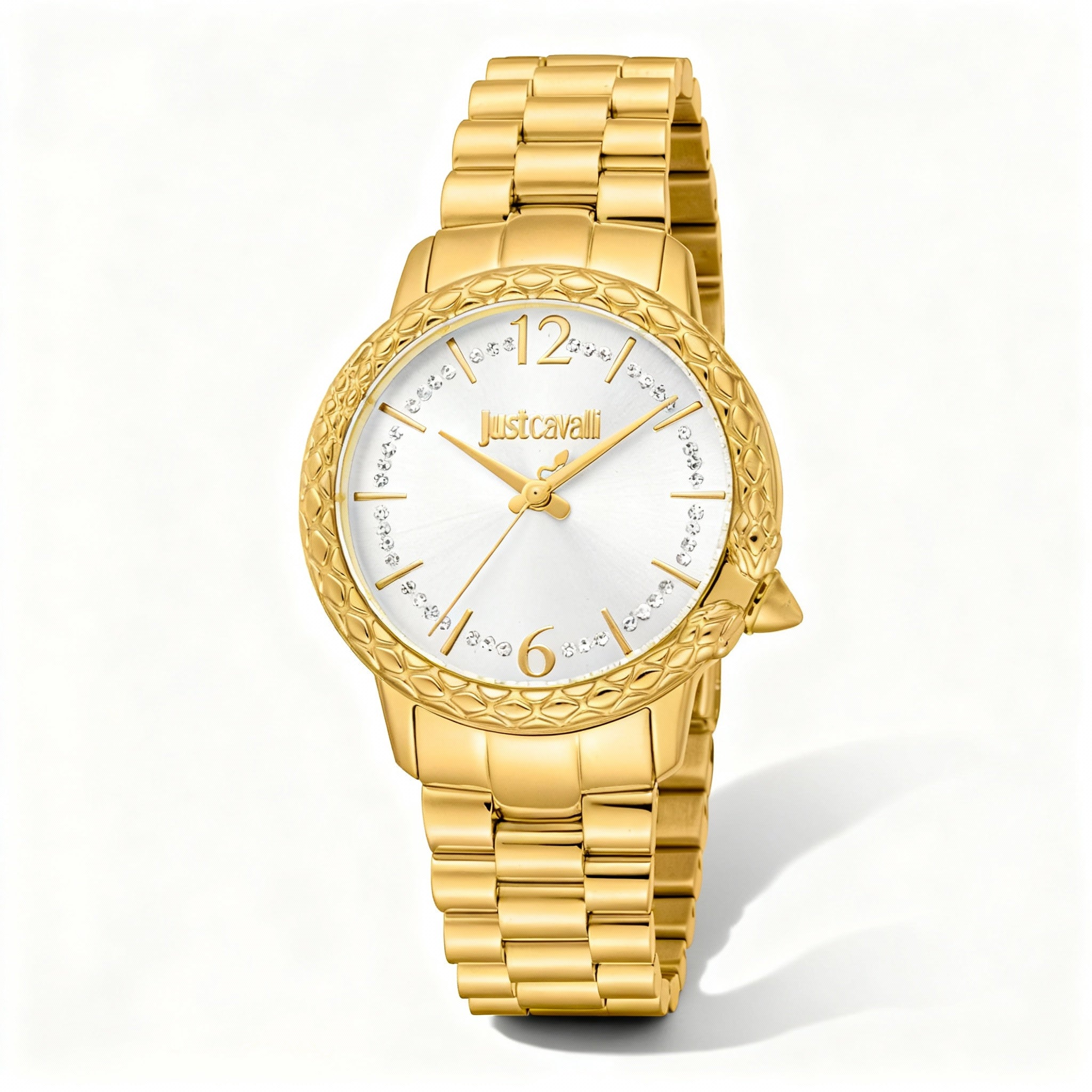 Just Cavalli Women's Multicoloured Bracelet Watch with Stainless Steel Case and Shock Resistant Feature