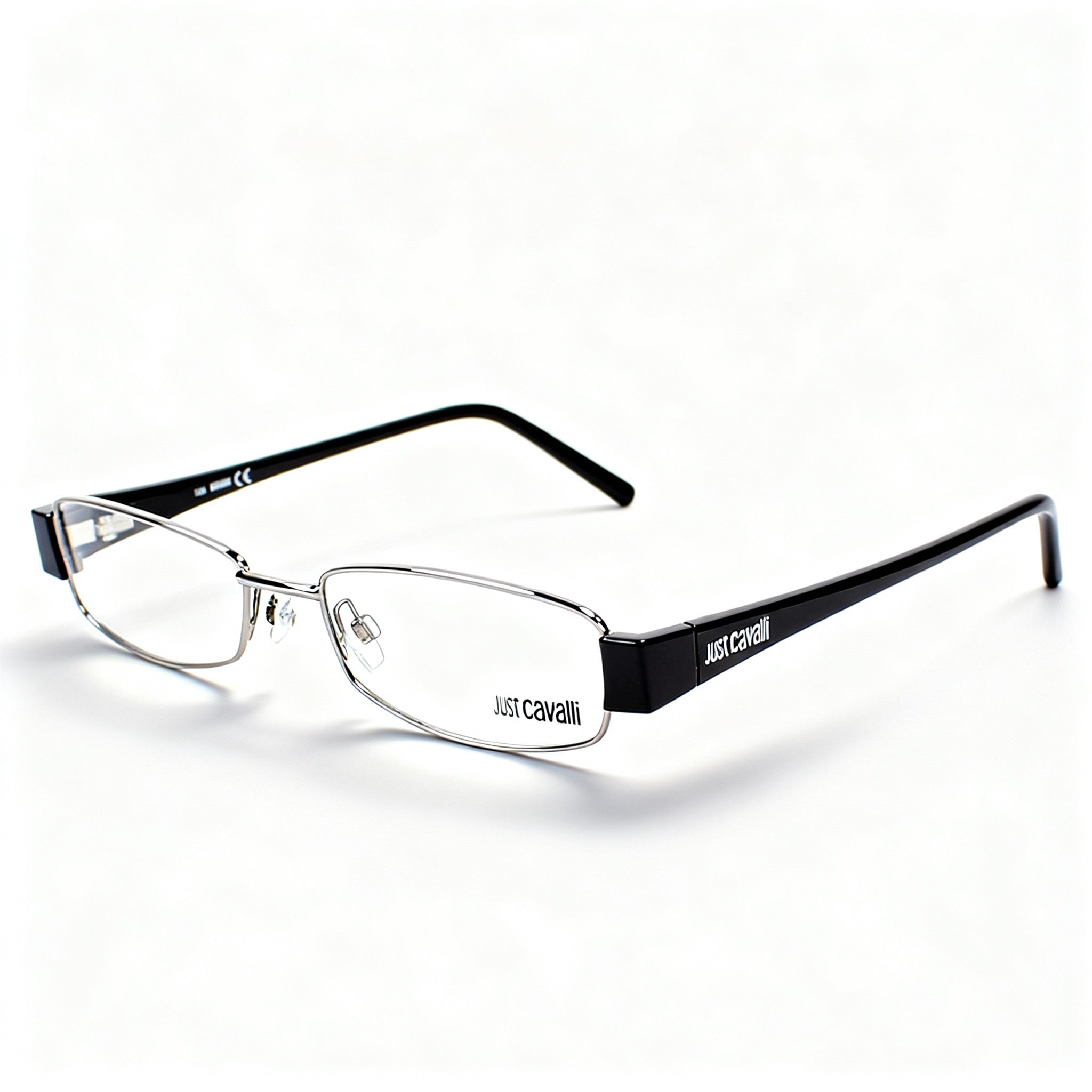 Just Cavalli Women's JC278 012 Metal Acetate Full-Rim Eyeglasses Optical Frames Gun Black 51mm