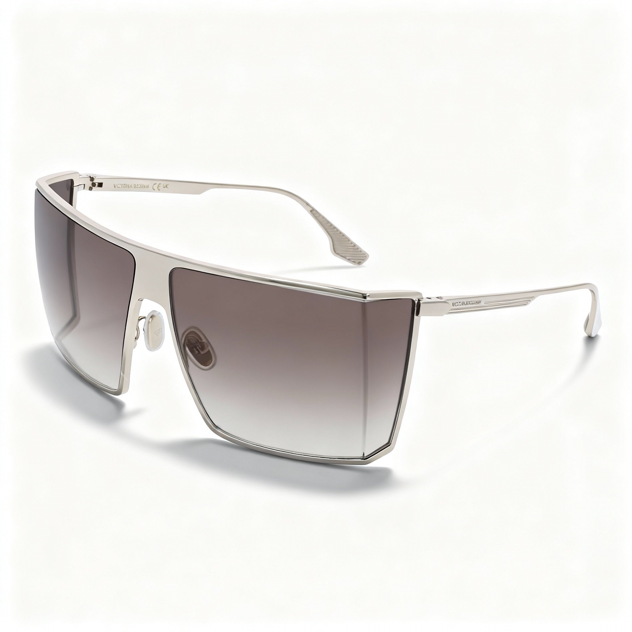 Victoria Beckham Vb249s Women's Metal Sunglasses, Gold Frame, Gradient Brown Lenses, 65-12-130