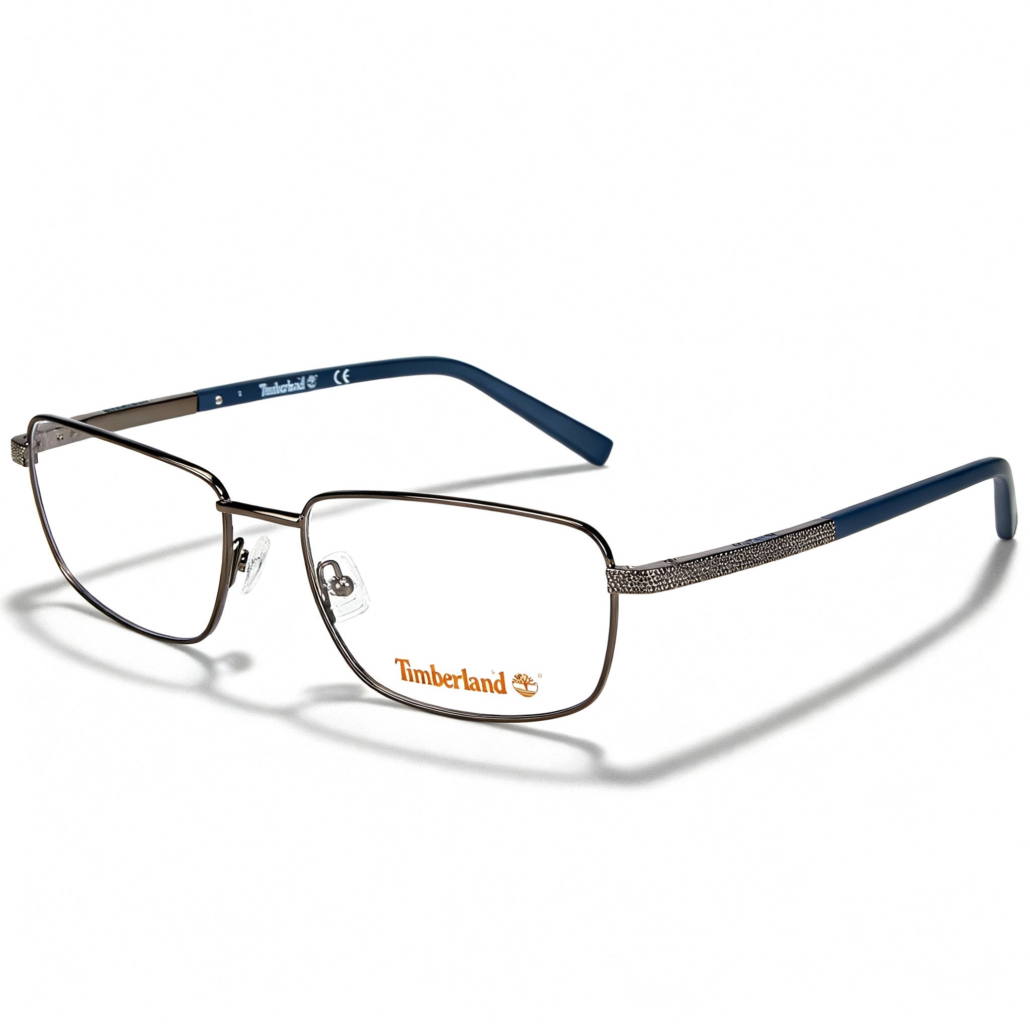 Timberland Tb1726 Men's Metal Frame Eyeglasses, Shiny Gunmetal, 54mm Lens, 17mm Bridge, 145mm Temple
