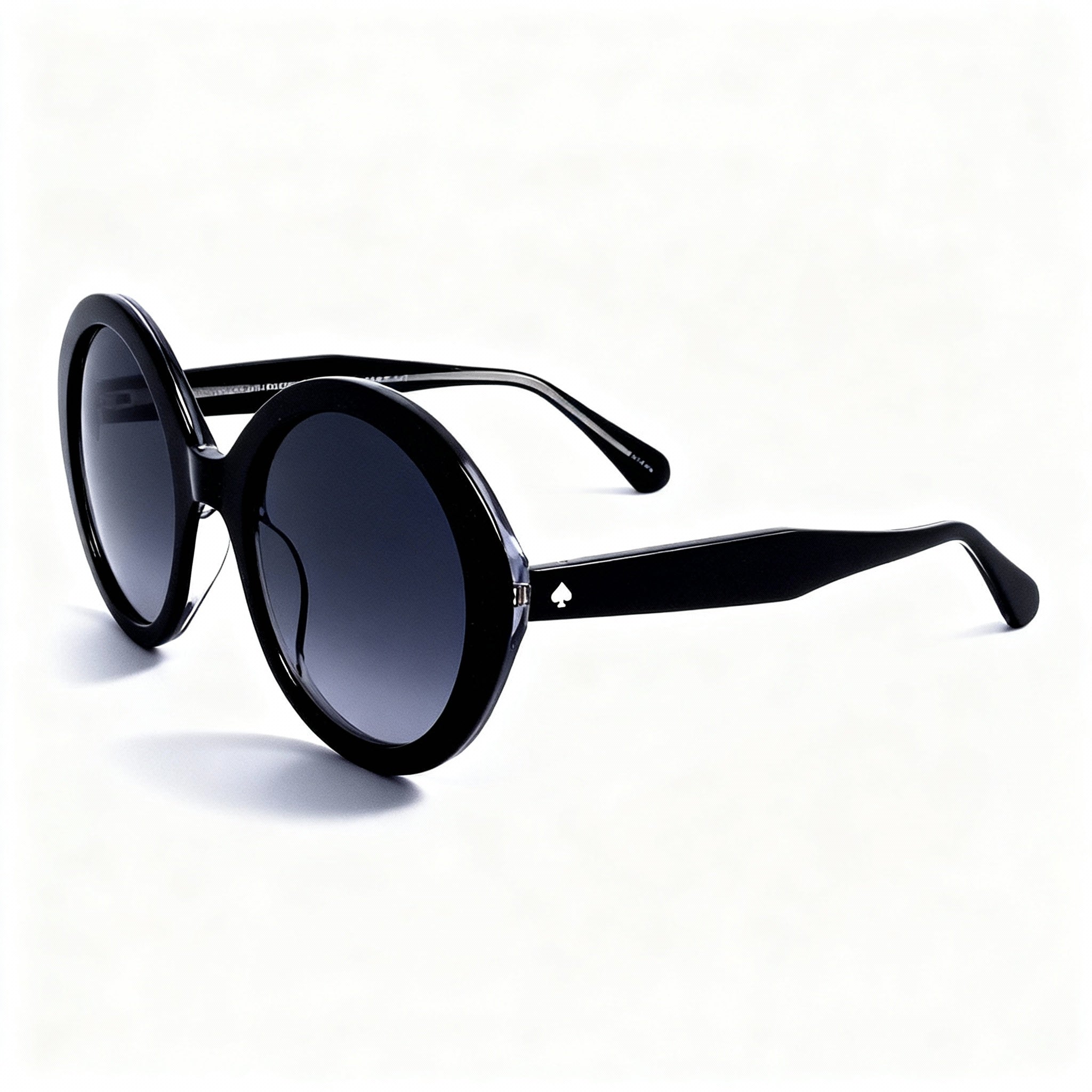 kate spade new york Seasonal Women's Acetate Black Grey Frame Black Lens UV Protected Sunglasses 55mm