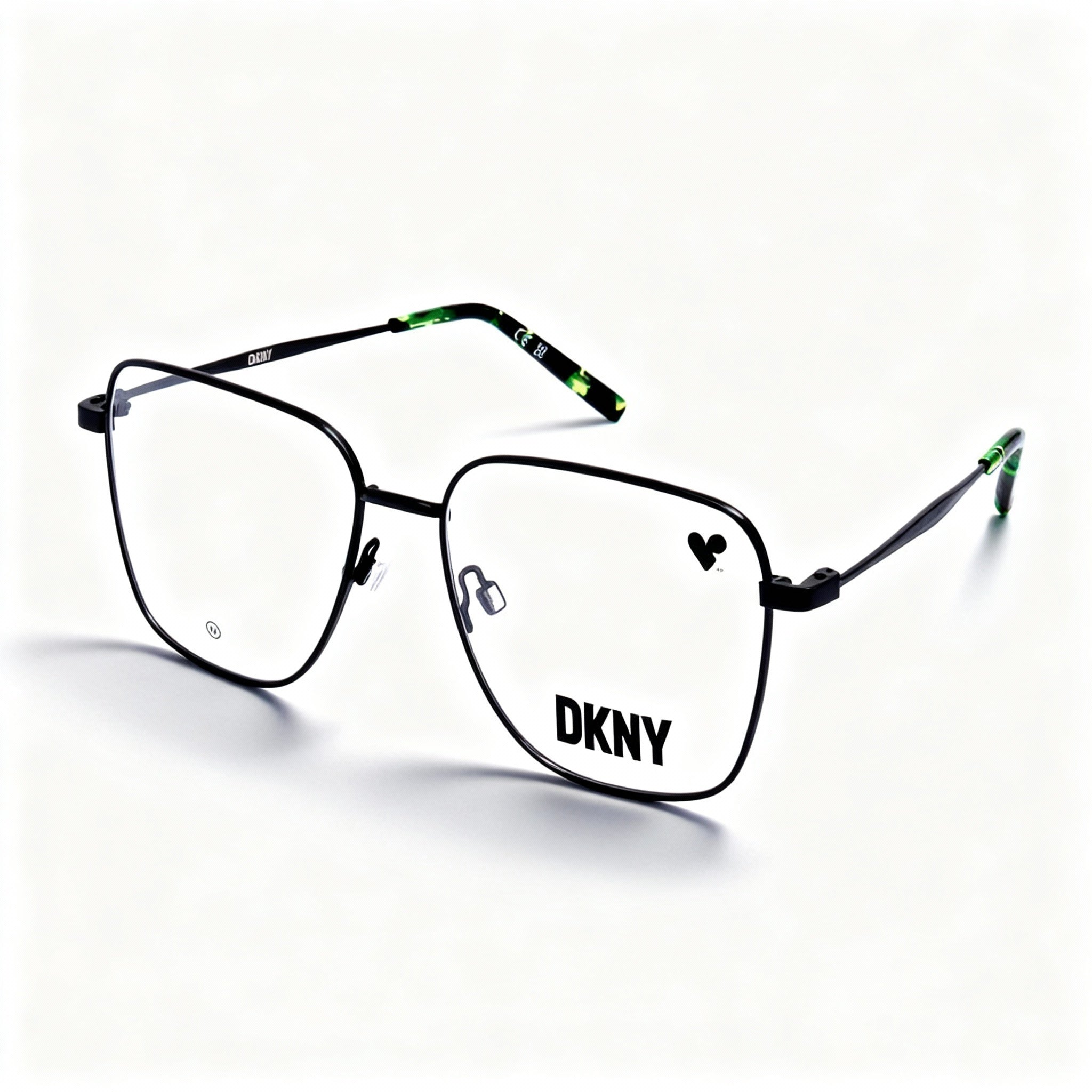DKNY Modern Unisex Eyeglasses, Matte Black Propionate Frame, Non-Polarized Polycarbonate Lenses, 54mm