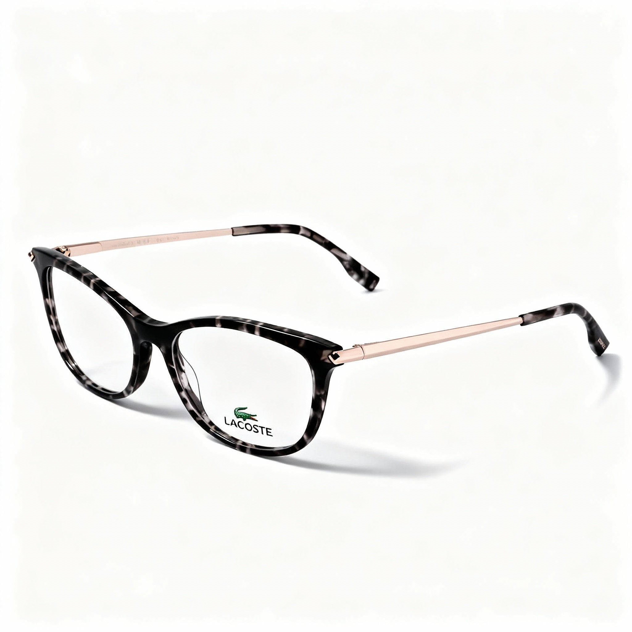 Lacoste L2863 Women's Casual Eyeglasses with Black Havana Plastic Frame, Polycarbonate Lens, Size 53-16-140