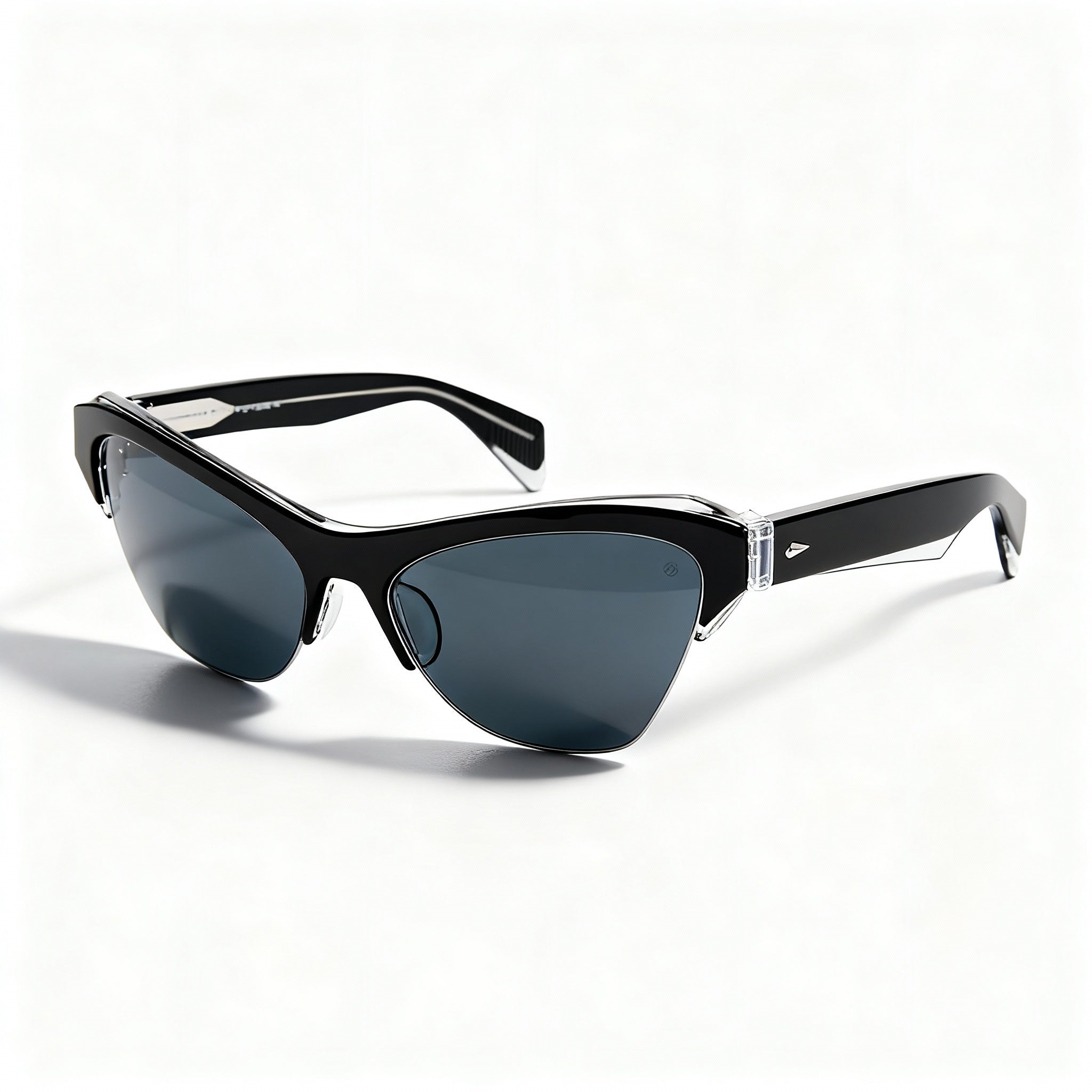 rag & bone Women's Cora Sporty Sunglasses, Plastic Black Grey Frame, UV Protected Non-Polarized 61mm