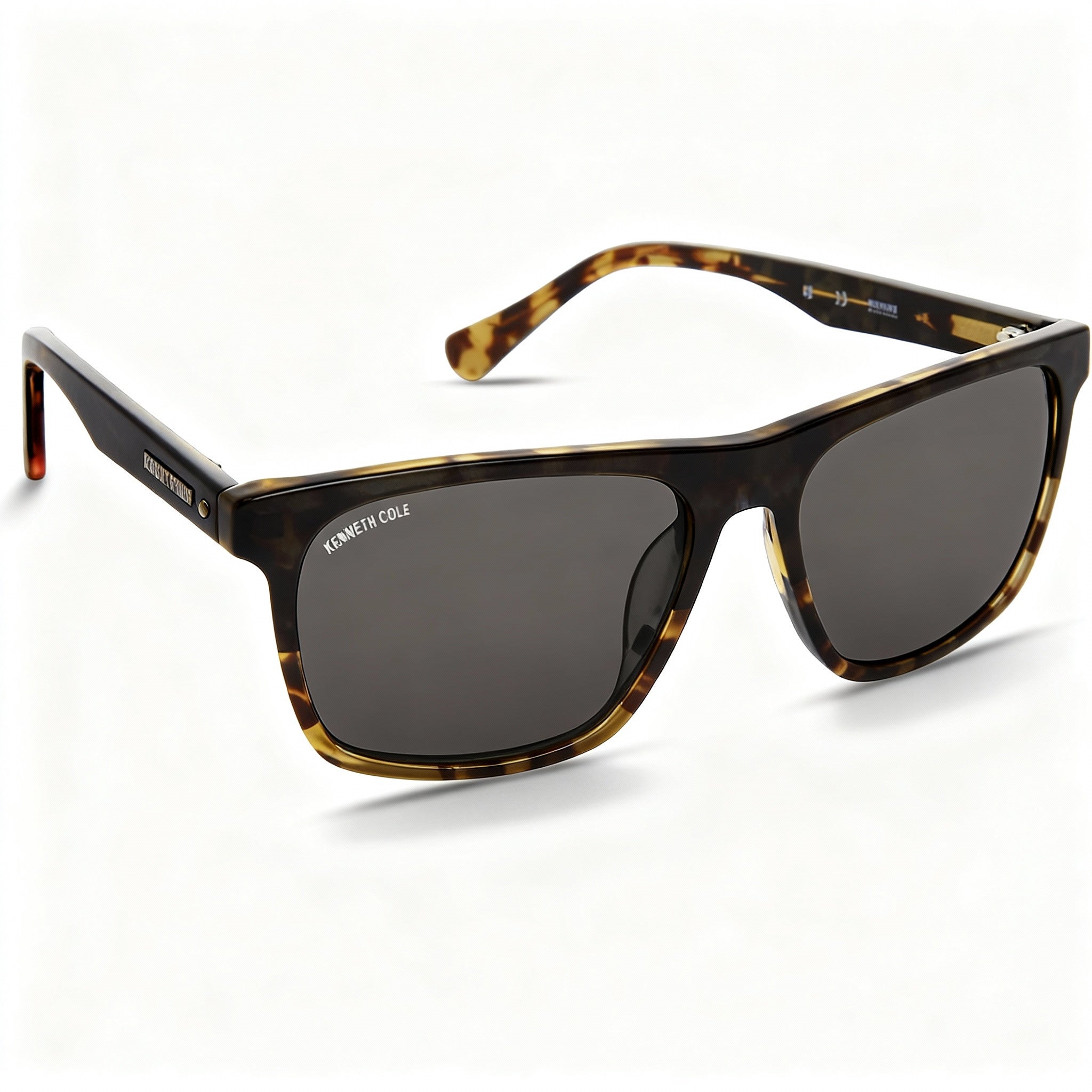 Kenneth Cole New York Kc5605n Women's Plastic Non-Polarized Sunglasses, Black Green/Green, 56mm Lens