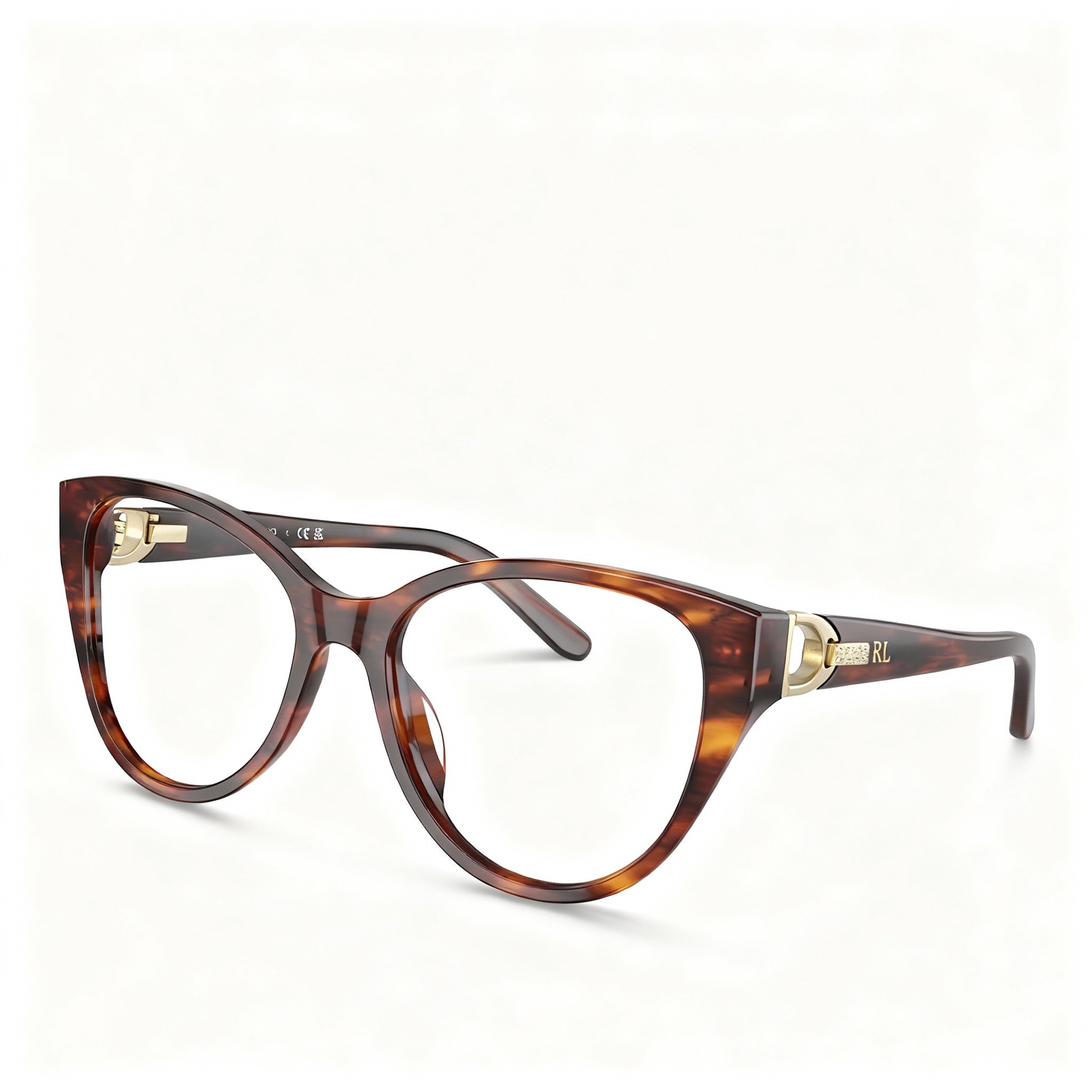 Ralph Lauren Rl 6234bu Women's Cat-Eye Havana Acetate Eyeglasses 53mm