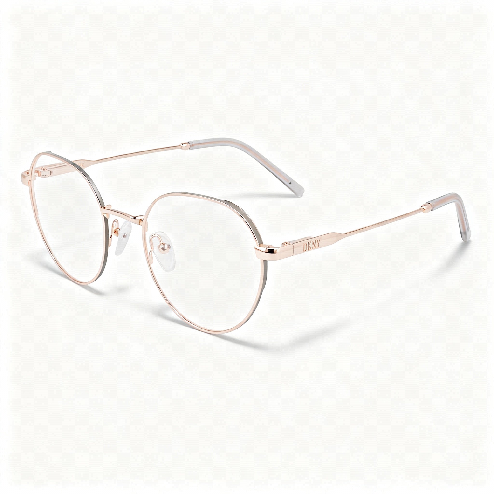 DKNY Modern Women's Metal Rose Gold Non Polarized Glasses 48mm