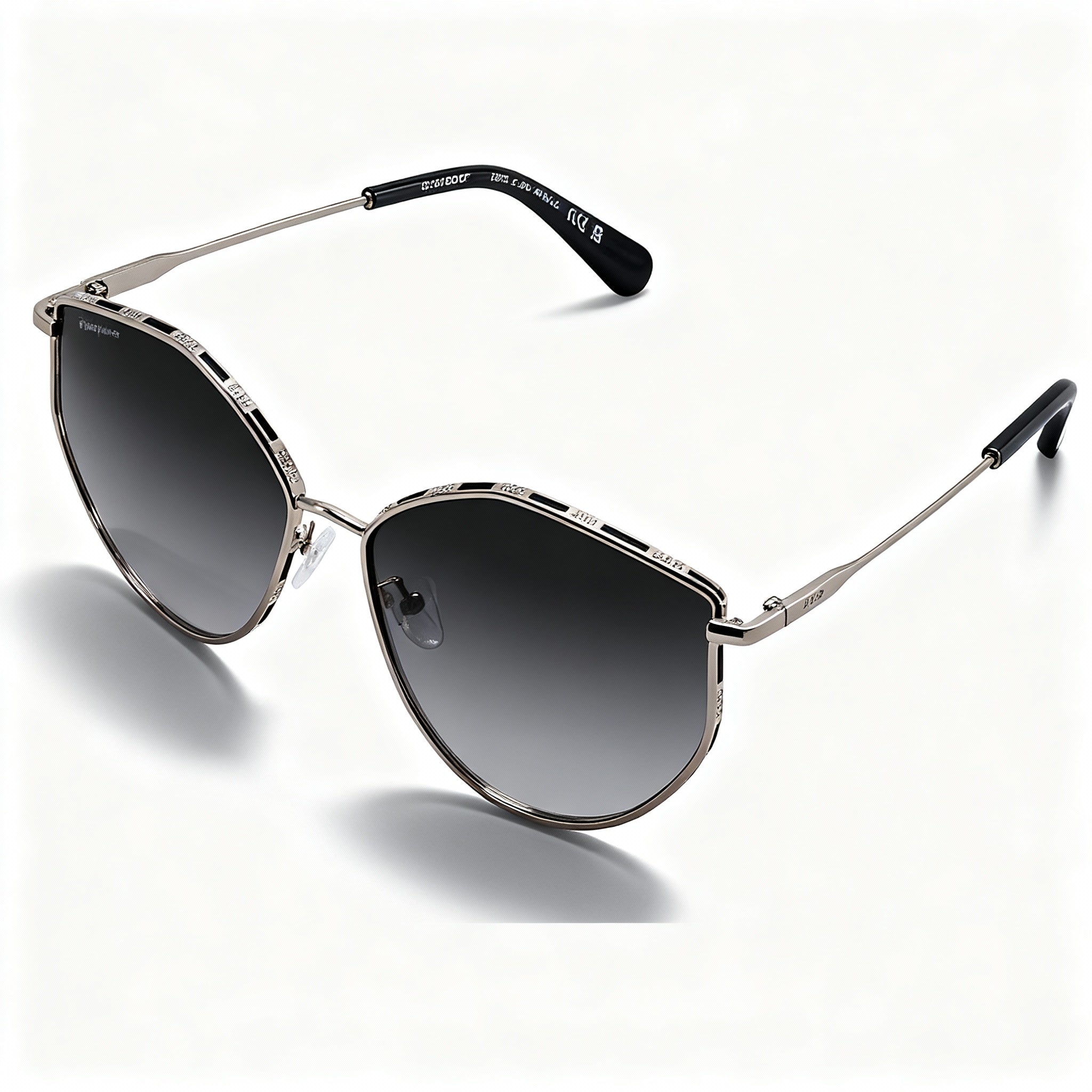Salvatore Ferragamo Sf264s Women's Metal Sunglasses 60mm, Rose Gold Grey Frame, Grey Gradient Lens
