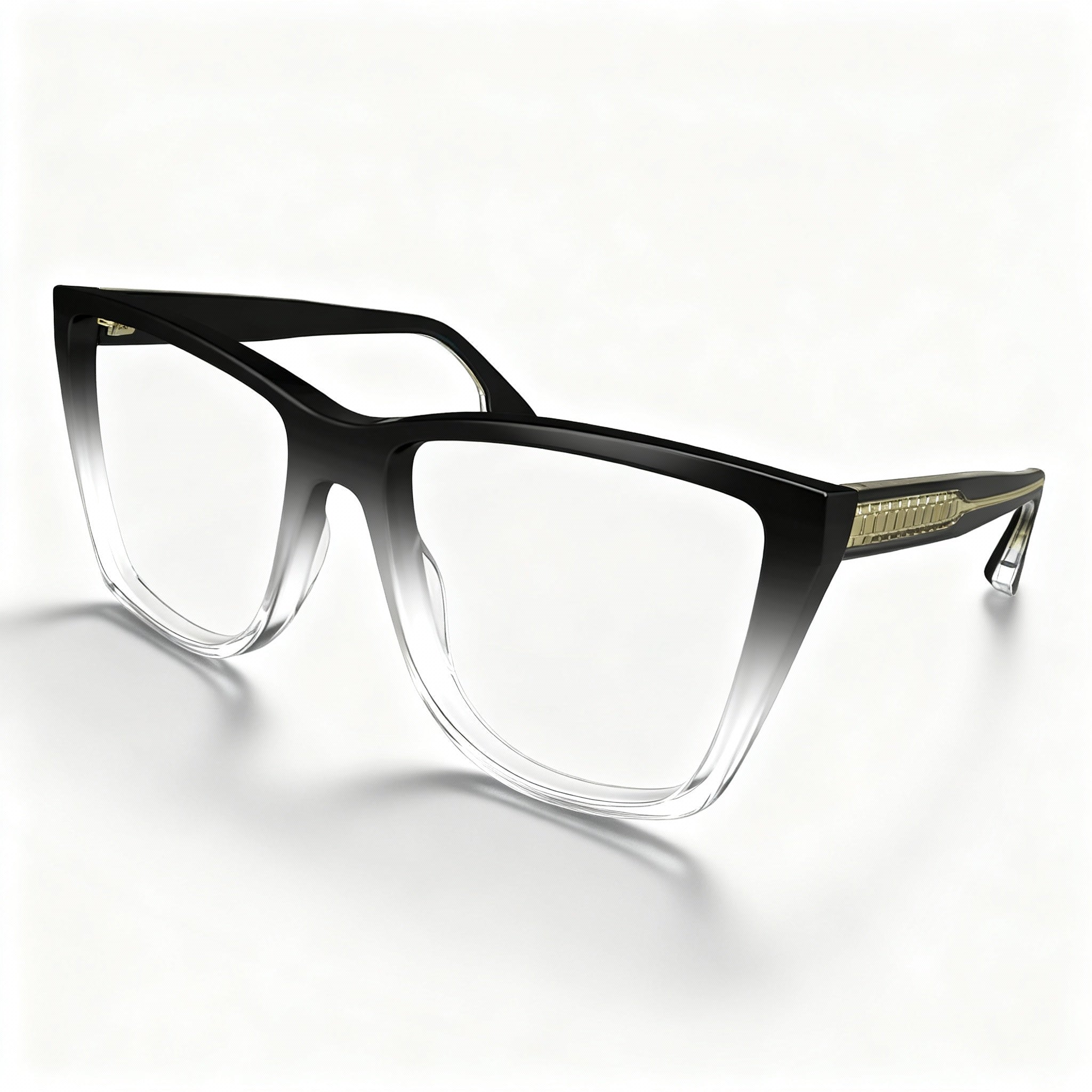 Victoria Beckham Designer VB2664 Acetate Frame Women's Prescription Glasses, Black Crystal, Size 52-16-140mm