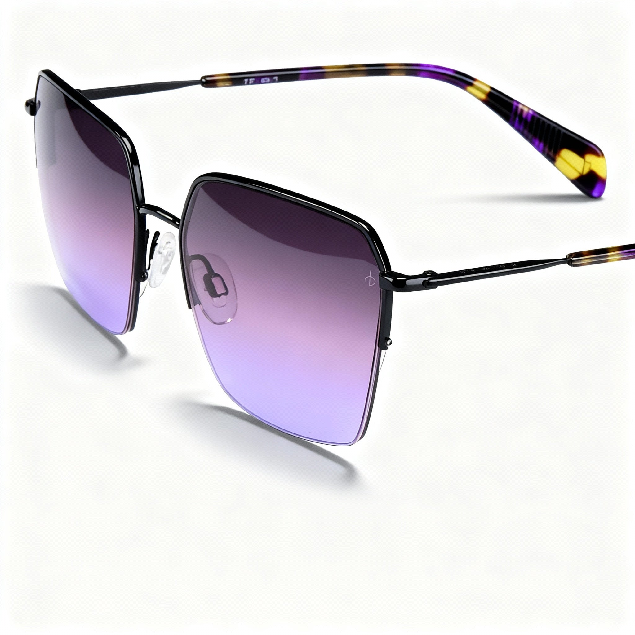 Rag & bone Modern Women's Stainless Steel Black Frame Brown Non-Polarized Sunglasses 58-17-145