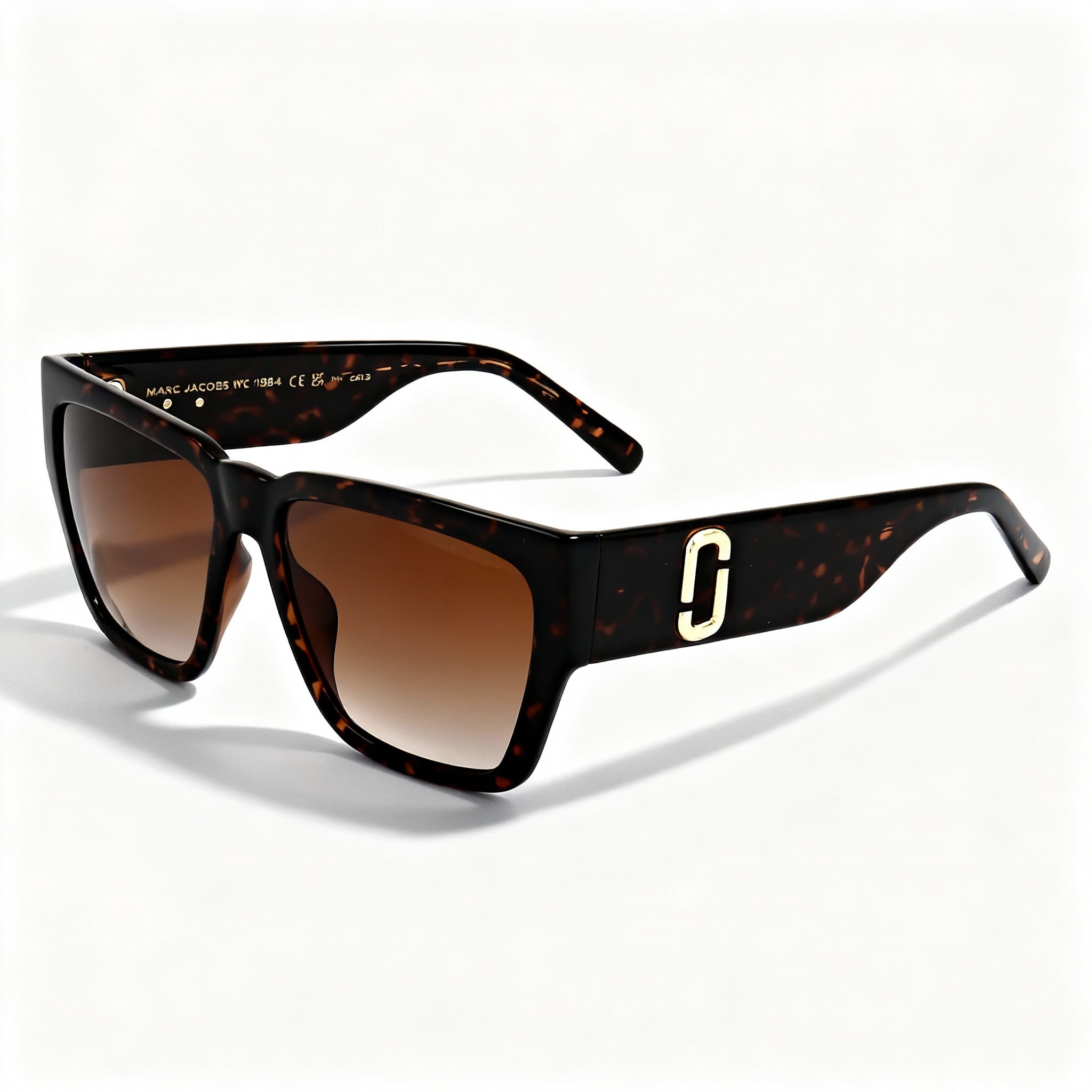 Marc Jacobs Modern Women's Havana Brown Gradient Cellulose Propionate Non-Polarized Sunglasses 57-16-145mm