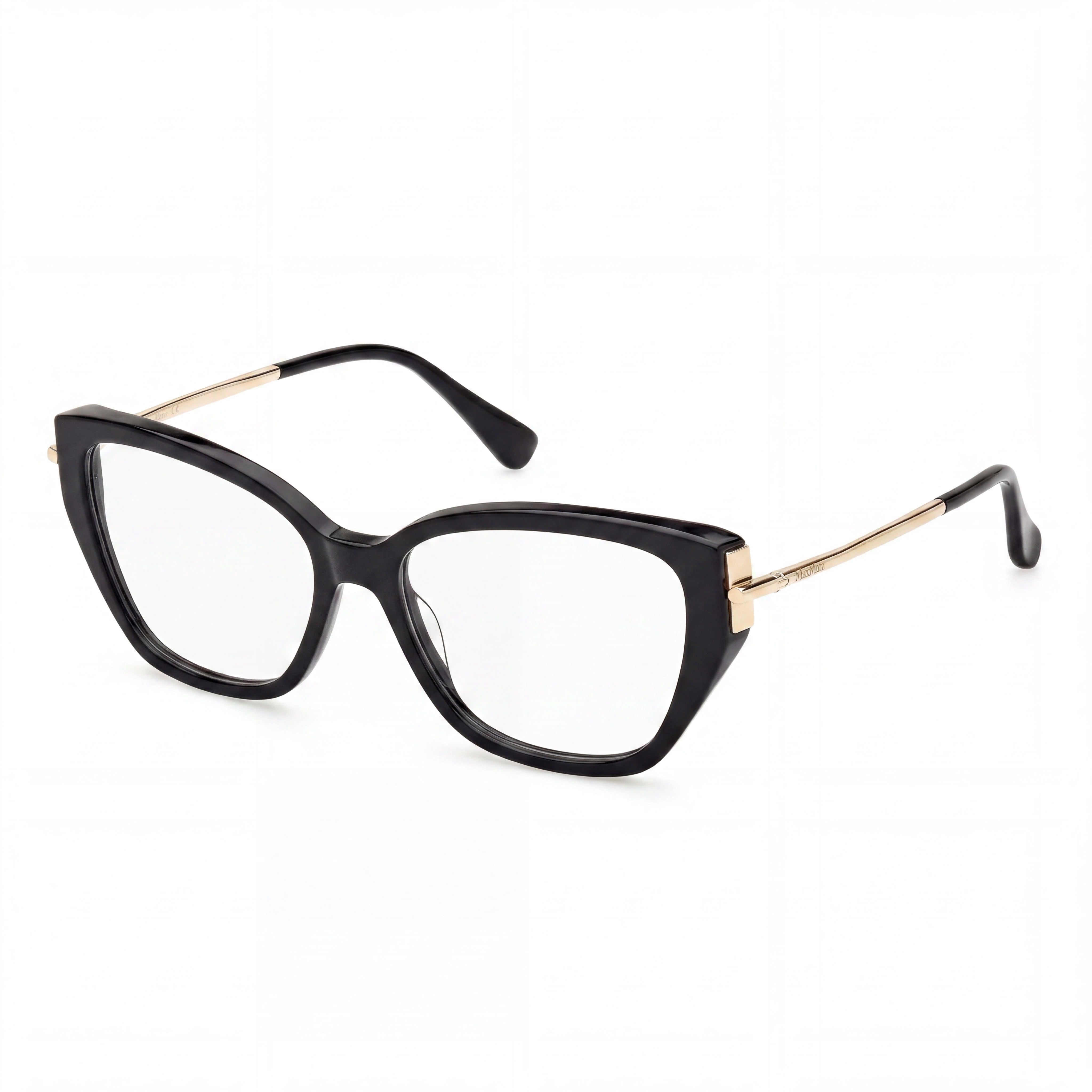 Buy MaxMara Mm5117 Women's Plastic Black, Pale Gold Frame Black