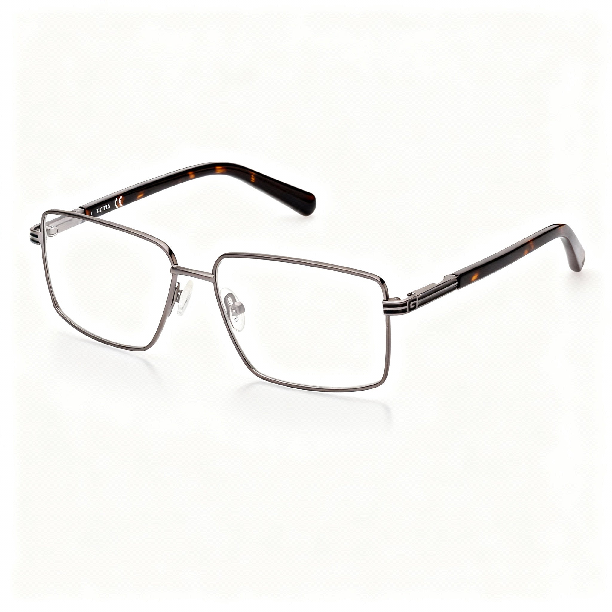 GUESS GU50061 Men's Casual Metal Frame Matte Metallic Non-Polarized Eyeglasses 54mm Lens Width