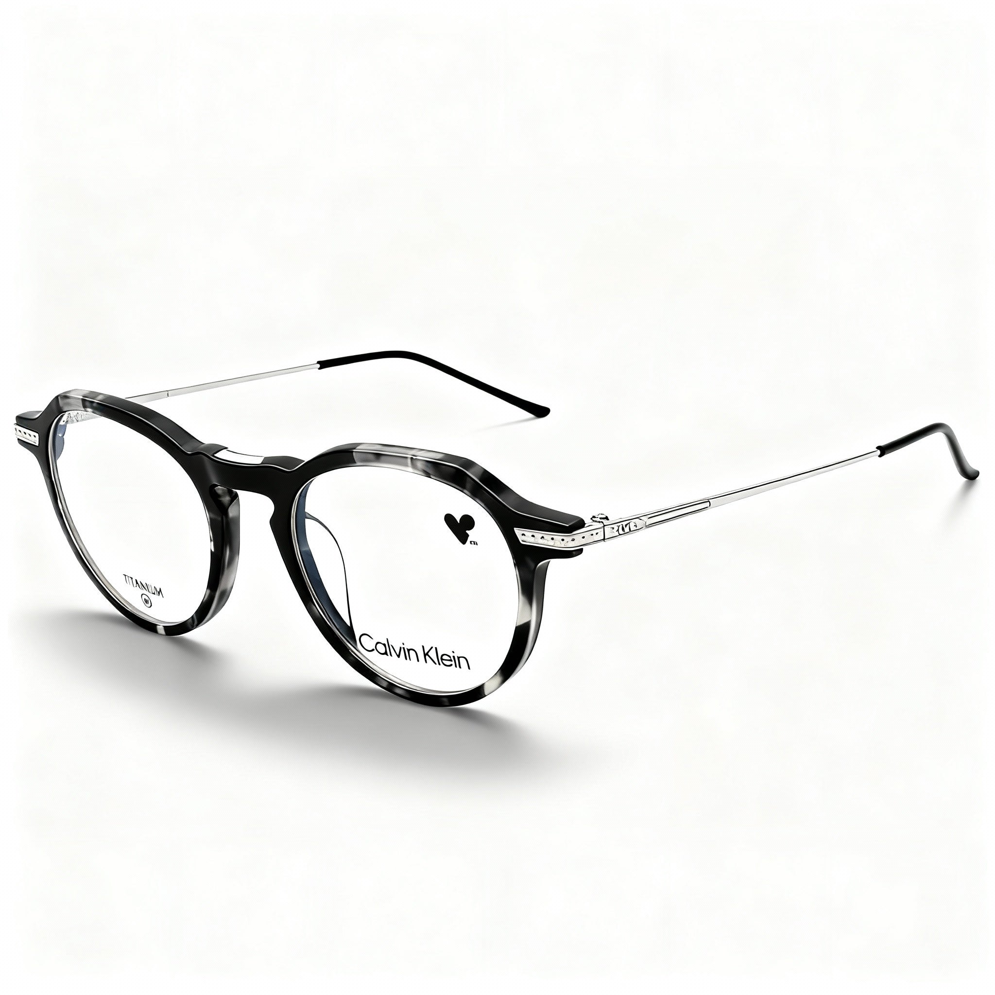 Calvin Klein Modern CK23532T Unisex Grey Havana Acetate Frame Polycarbonate Non-Polarised Eyeglasses 48mm