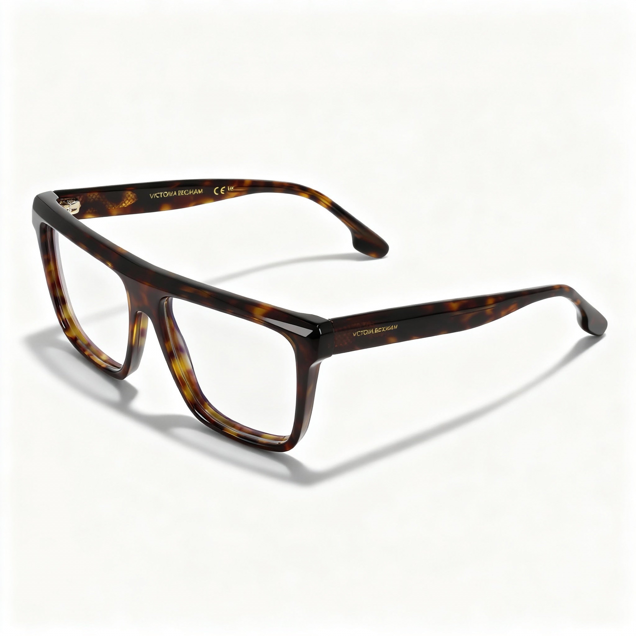 Victoria Beckham VB2678 Women's Square Prescription Eyeglass Frames, Dark Havana 54-15-140