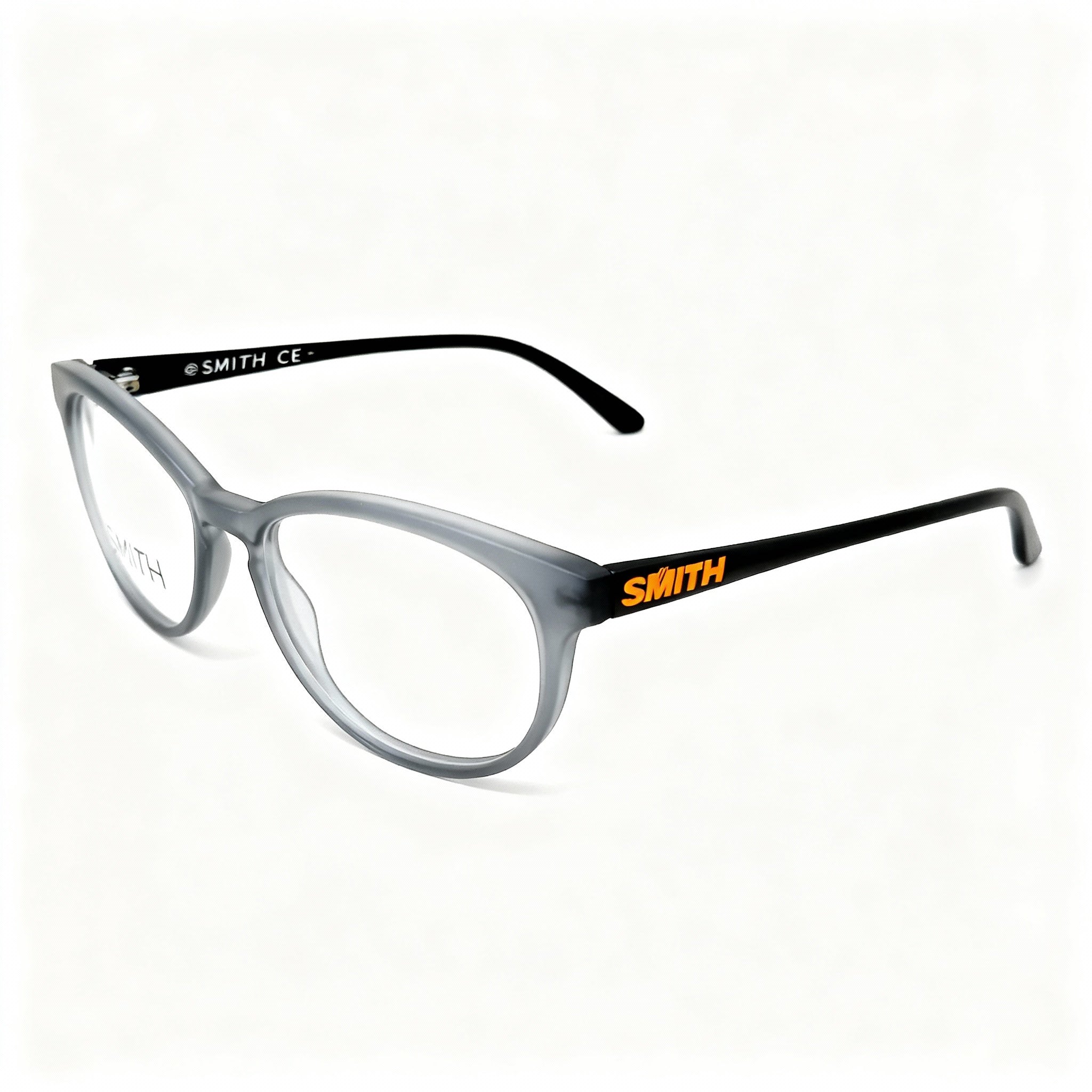 SMITH Finley 0G37 Men's Full Rim Rectangular Plastic Eyeglasses Matte Gray with Non-Polarized Demo Lenses 51-16-140