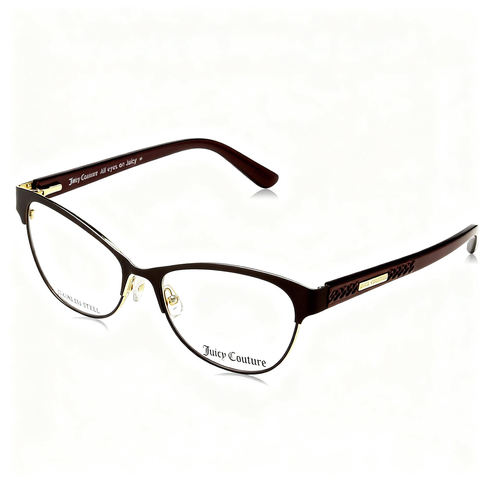 Juicy Couture Ju 216/g Unisex Modern Alloy Steel Frame Matt Black Non-Polarised 51mm Eyeglasses