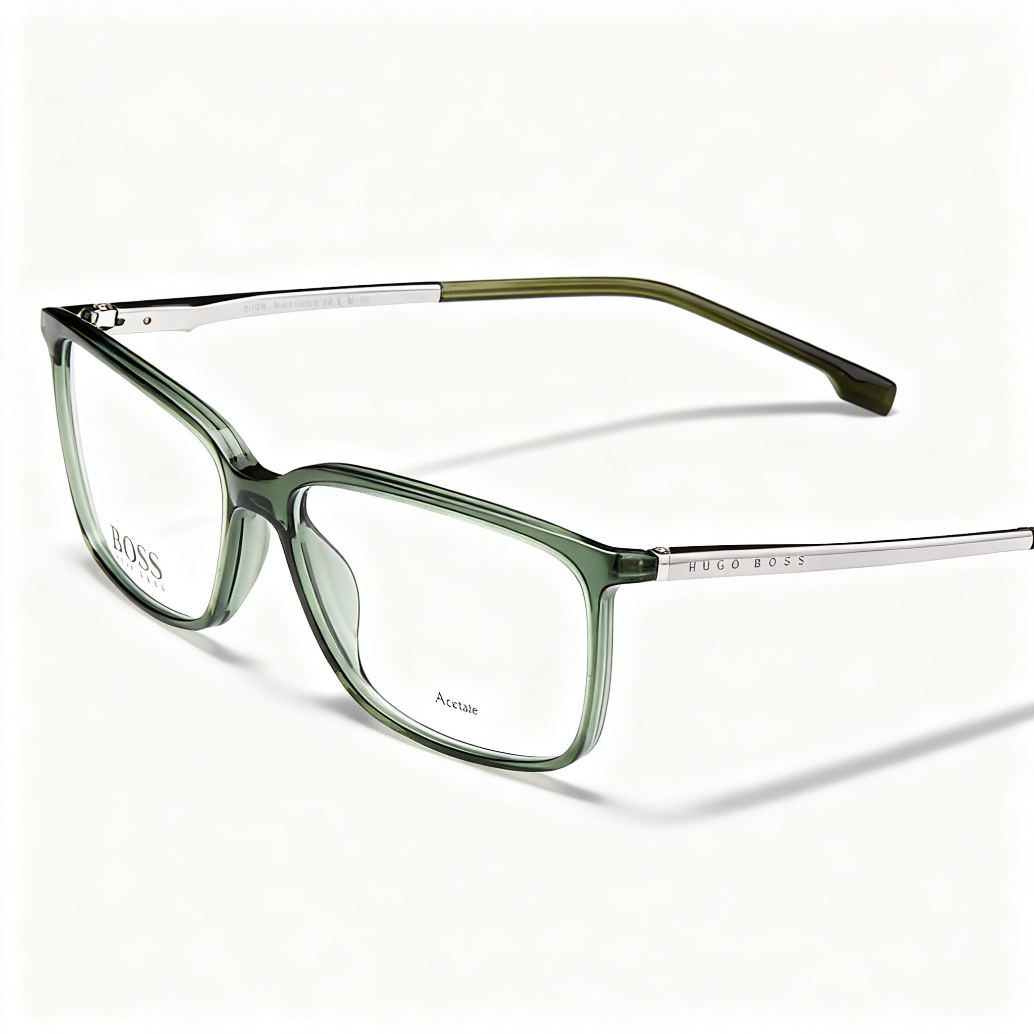 BOSS 1185/It Unisex Optical Eyeglasses, designed with a Green Plastic Frame, 56mm Lens Width