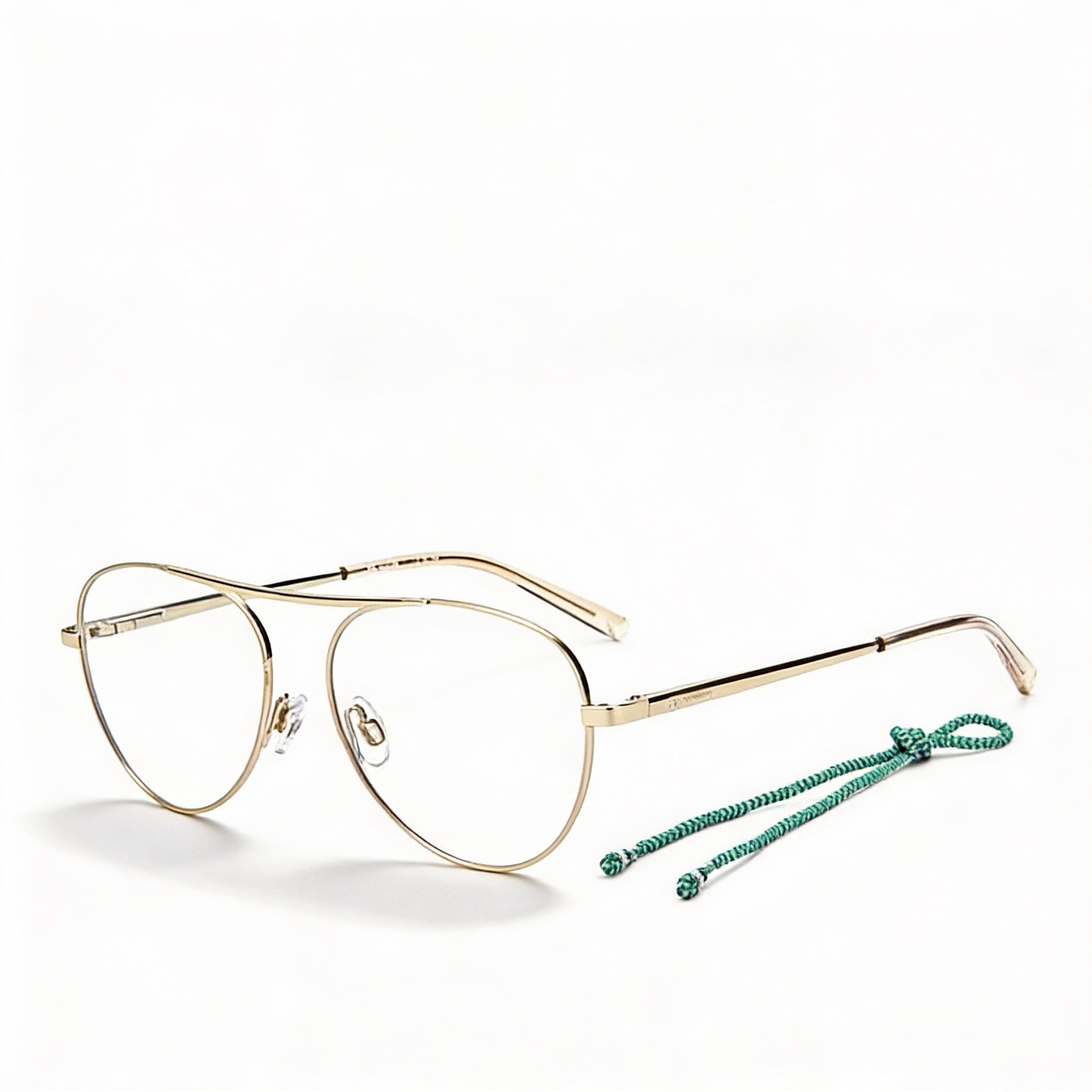 M Missoni Color Line Women's Aviator Optical Glasses Pink Gold Alloy Steel Frame Non- 55mm